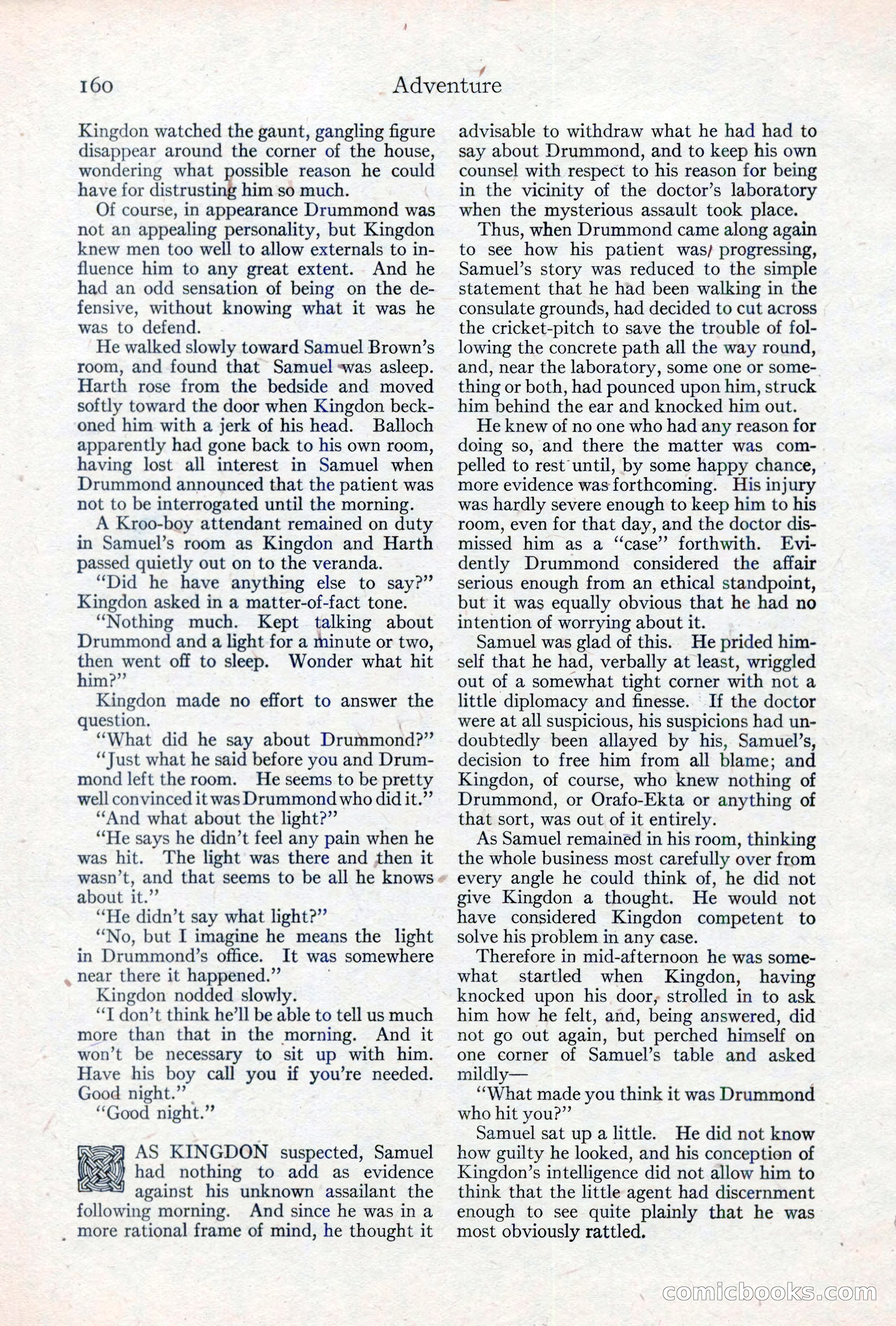 Adventure Magazine, May 10, 1923 — page 170 of 204