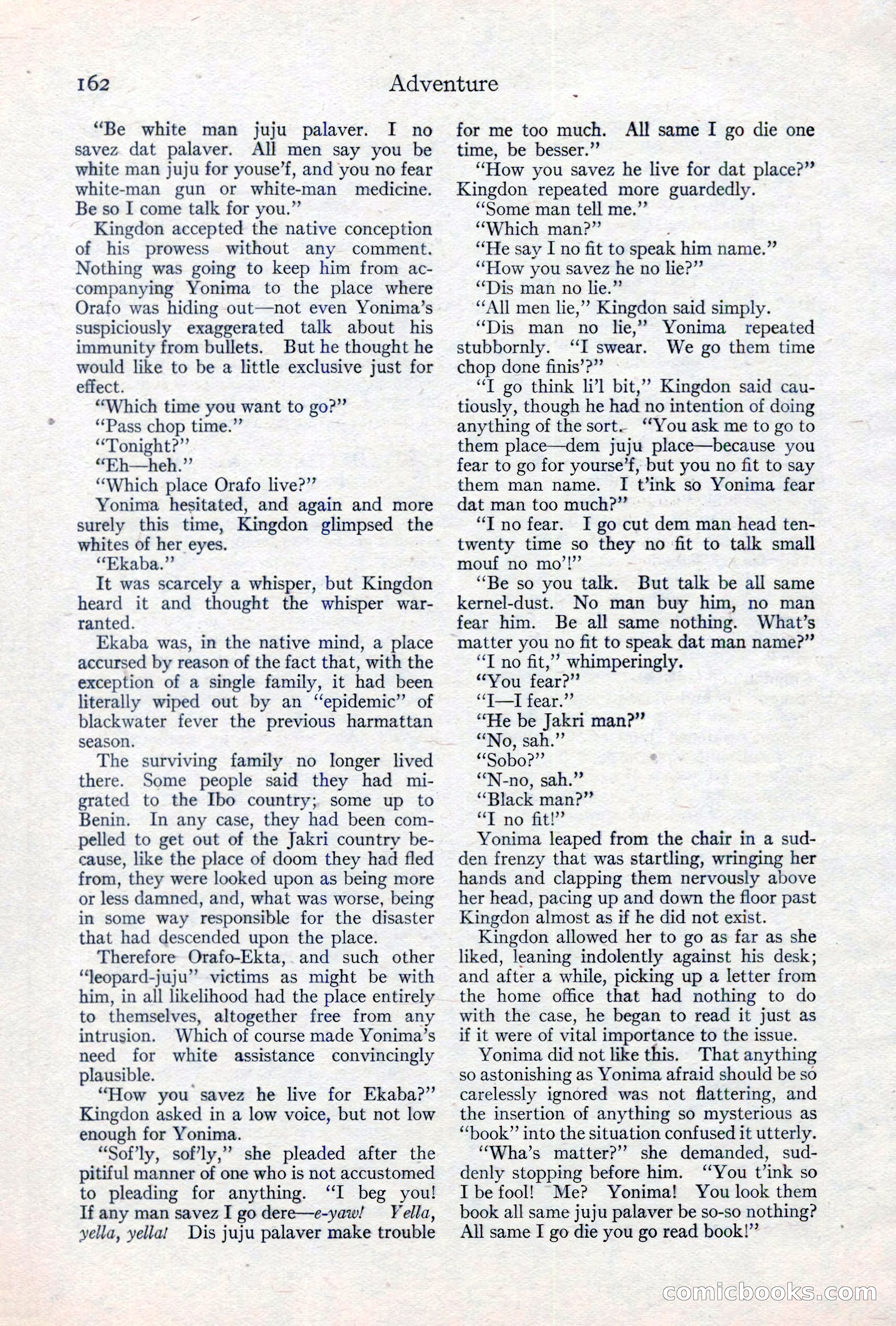Adventure Magazine, May 10, 1923 — page 172 of 204