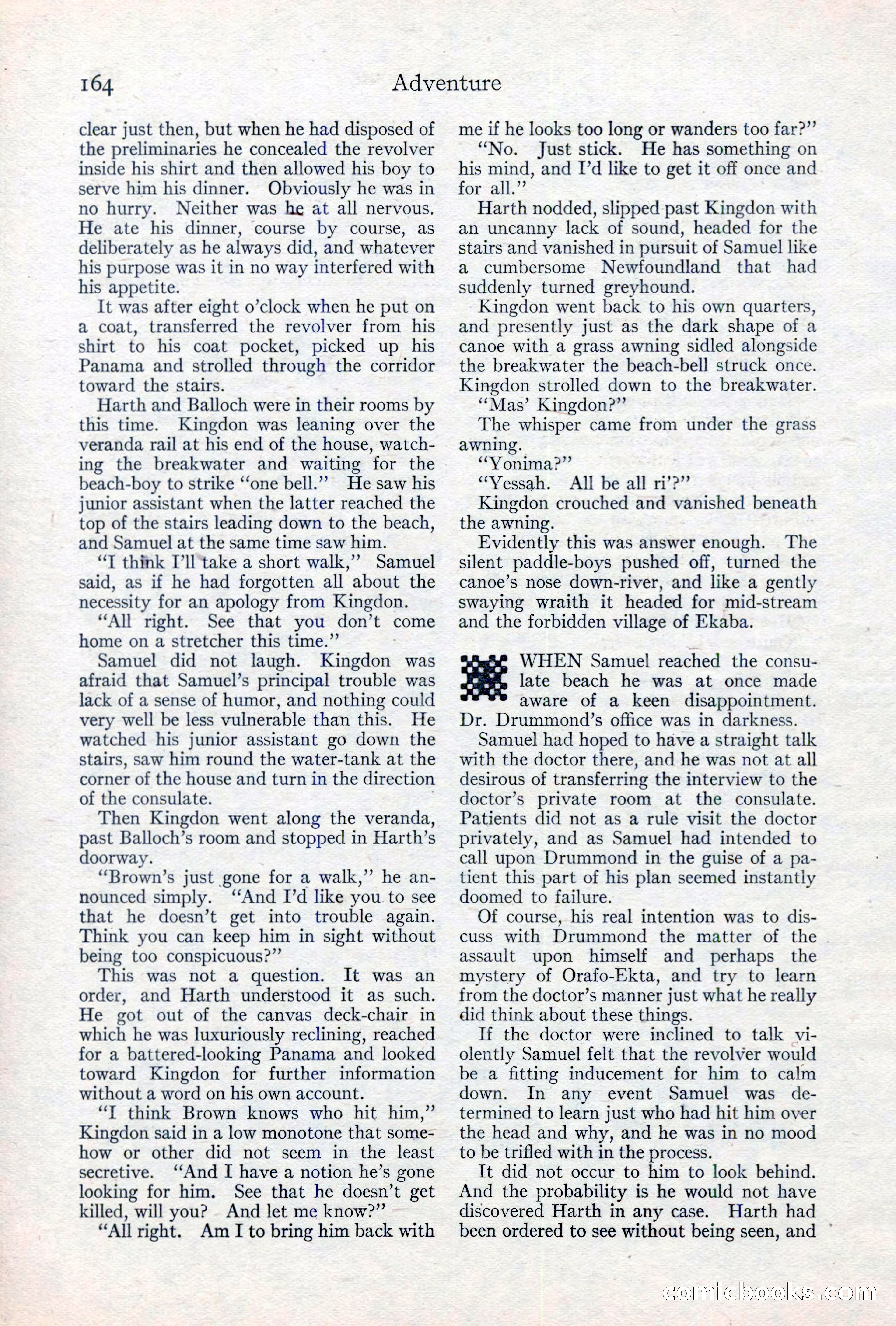 Adventure Magazine, May 10, 1923 — page 174 of 204