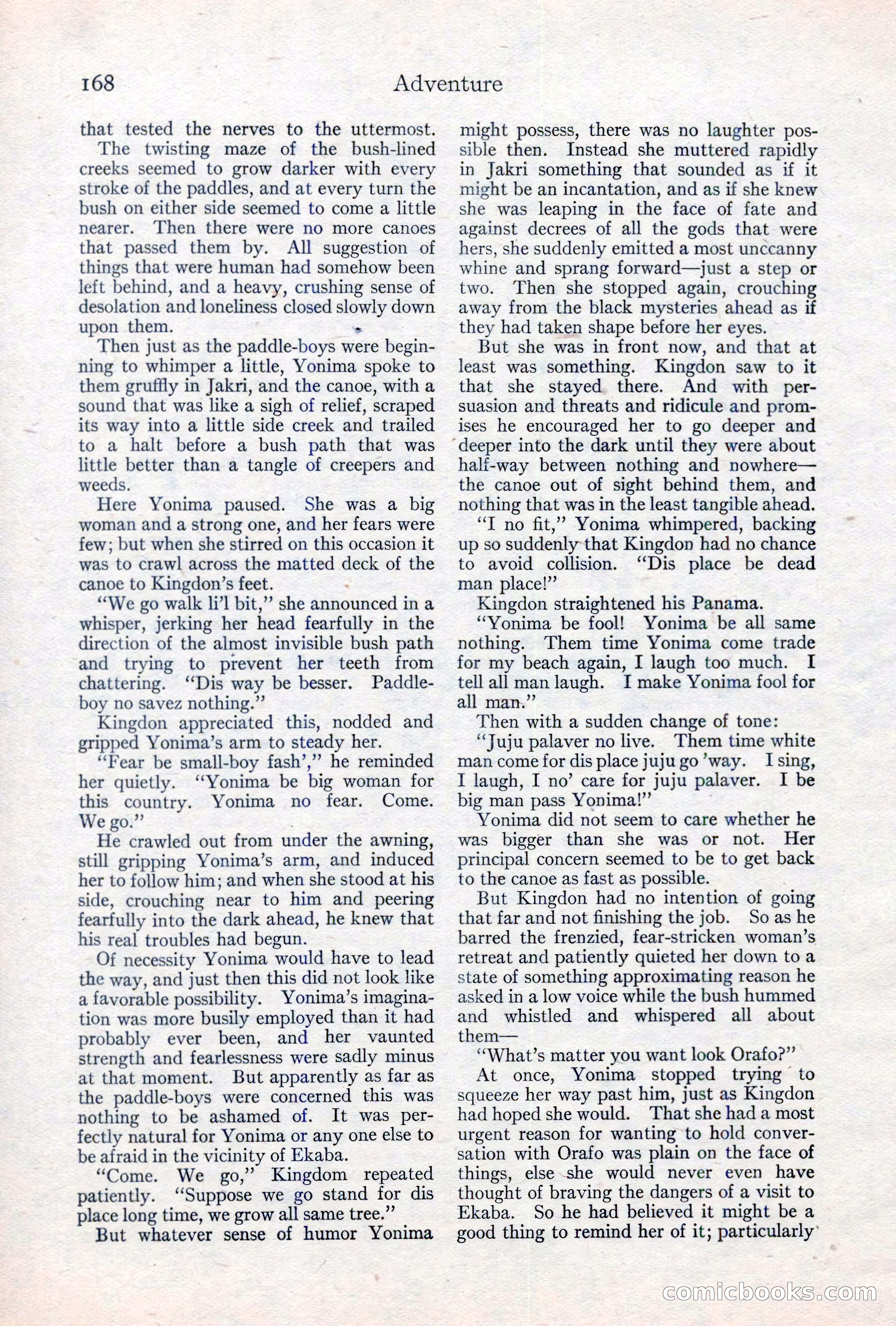Adventure Magazine, May 10, 1923 — page 178 of 204