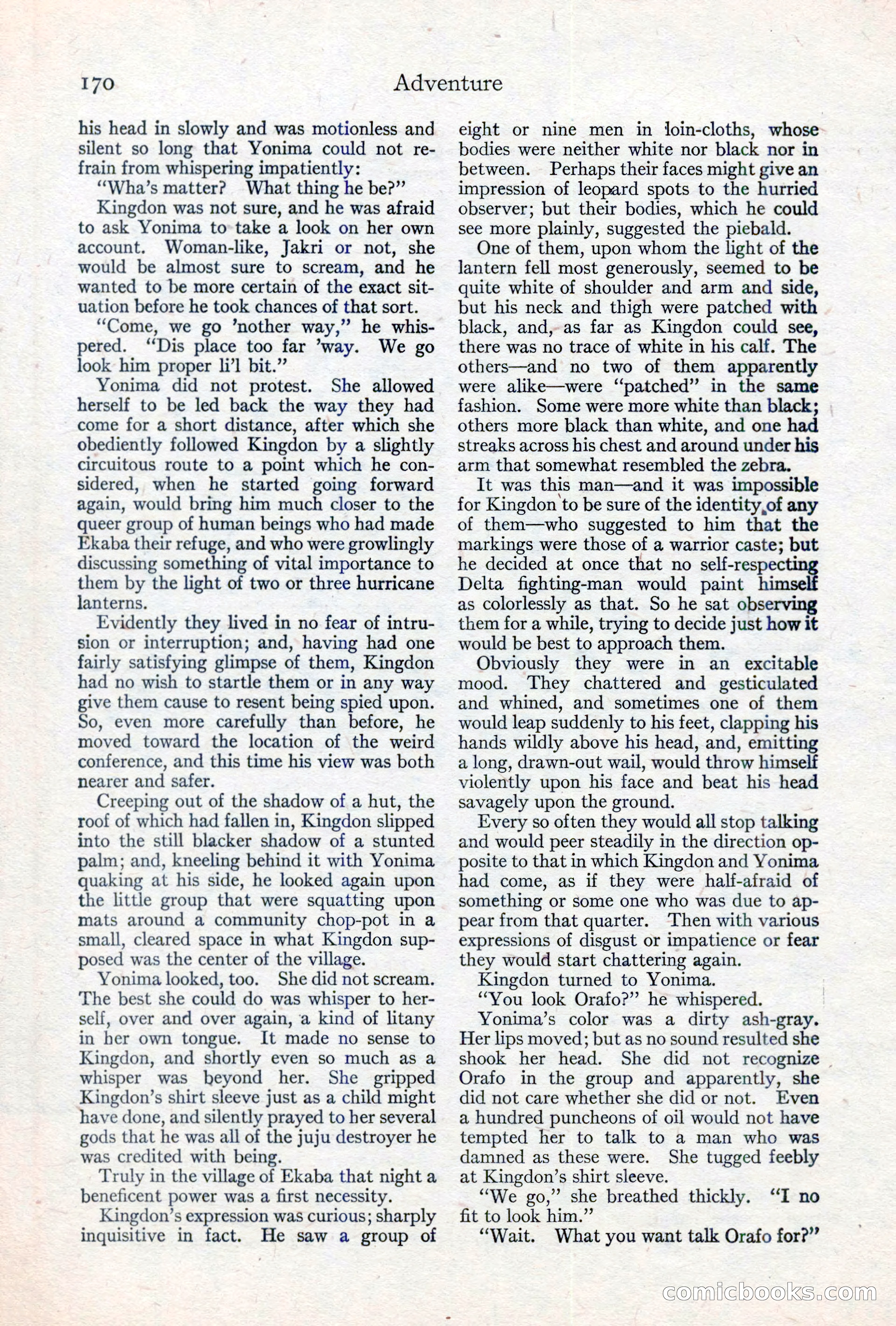 Adventure Magazine, May 10, 1923 — page 180 of 204