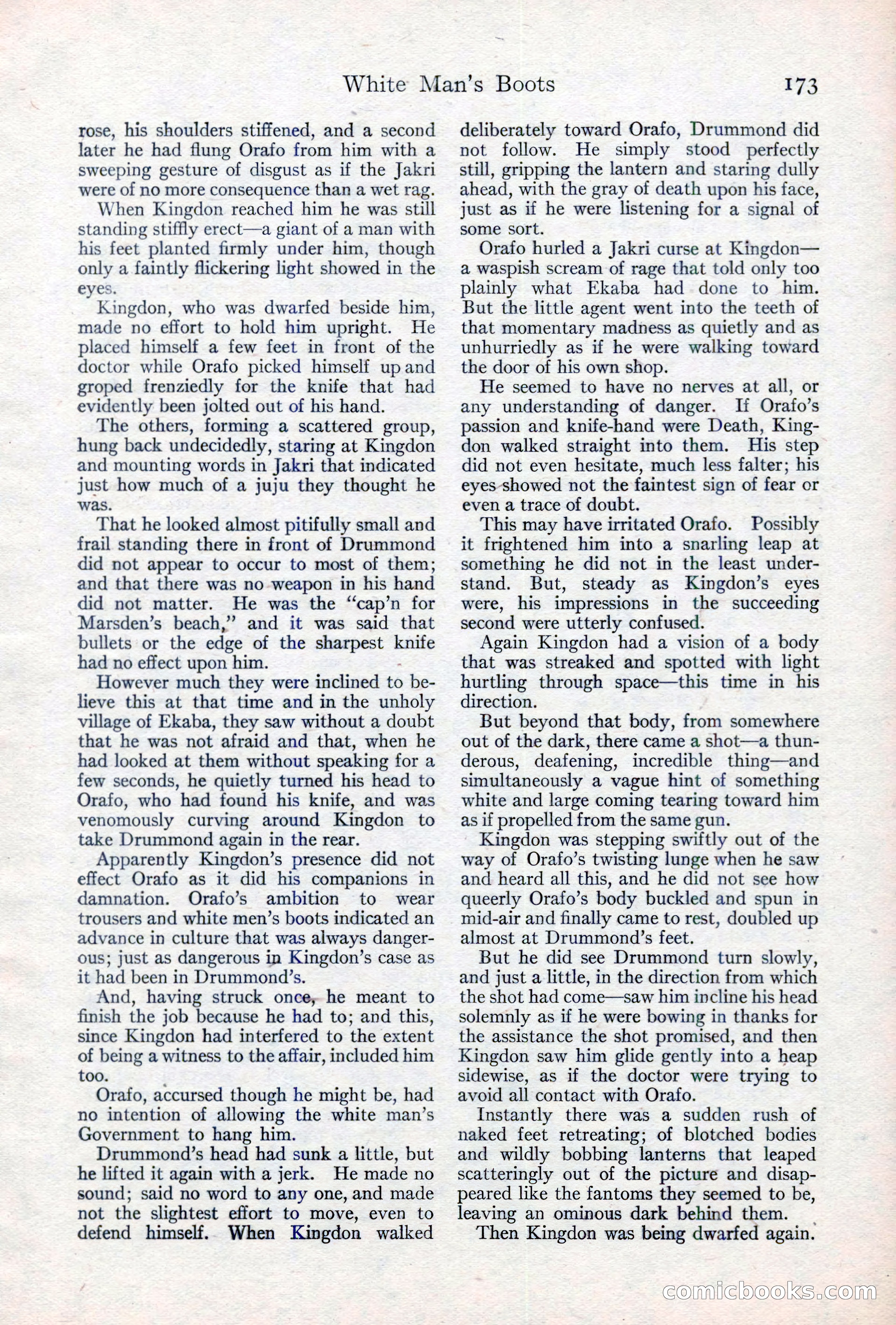 Adventure Magazine, May 10, 1923 — page 183 of 204