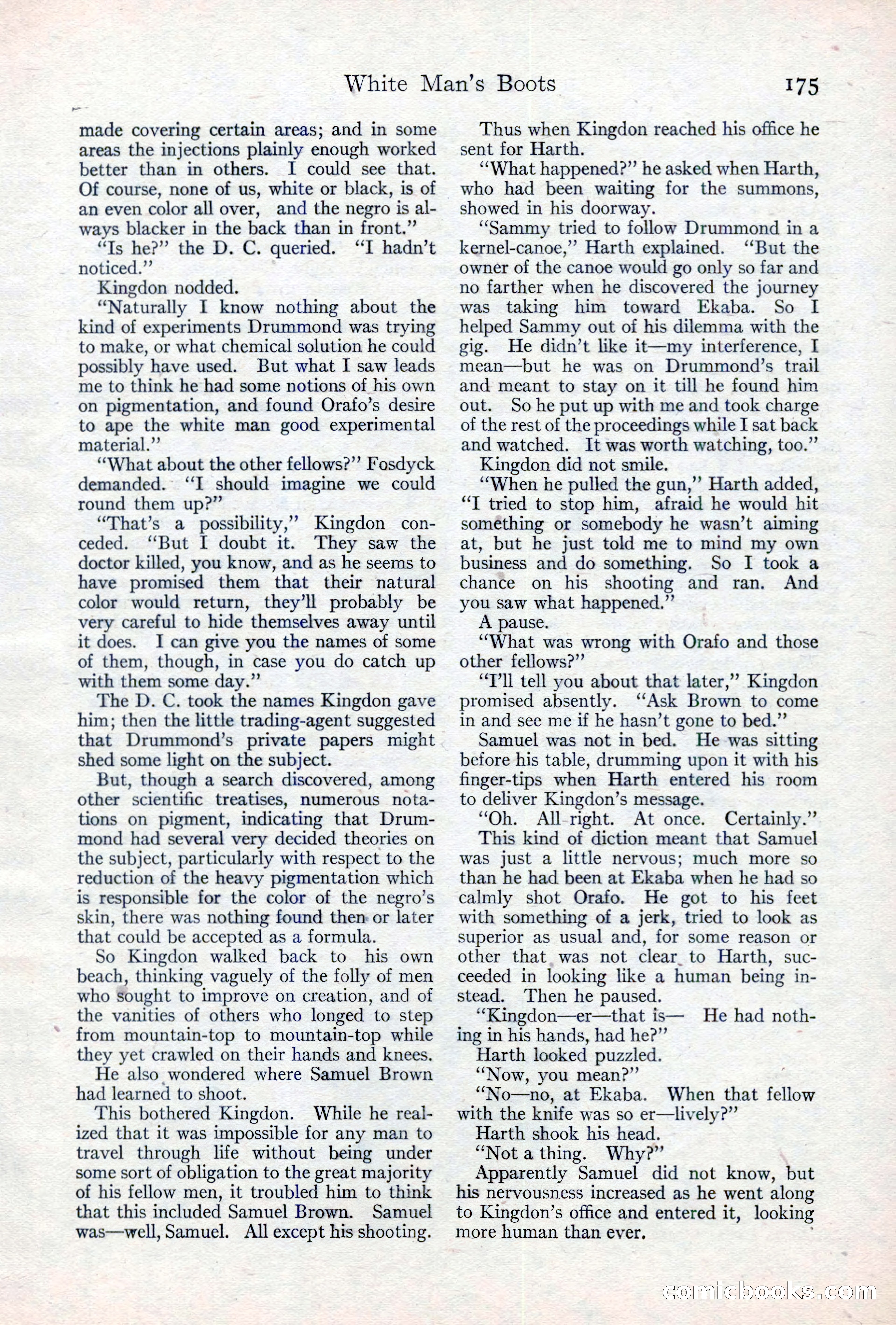Adventure Magazine, May 10, 1923 — page 185 of 204