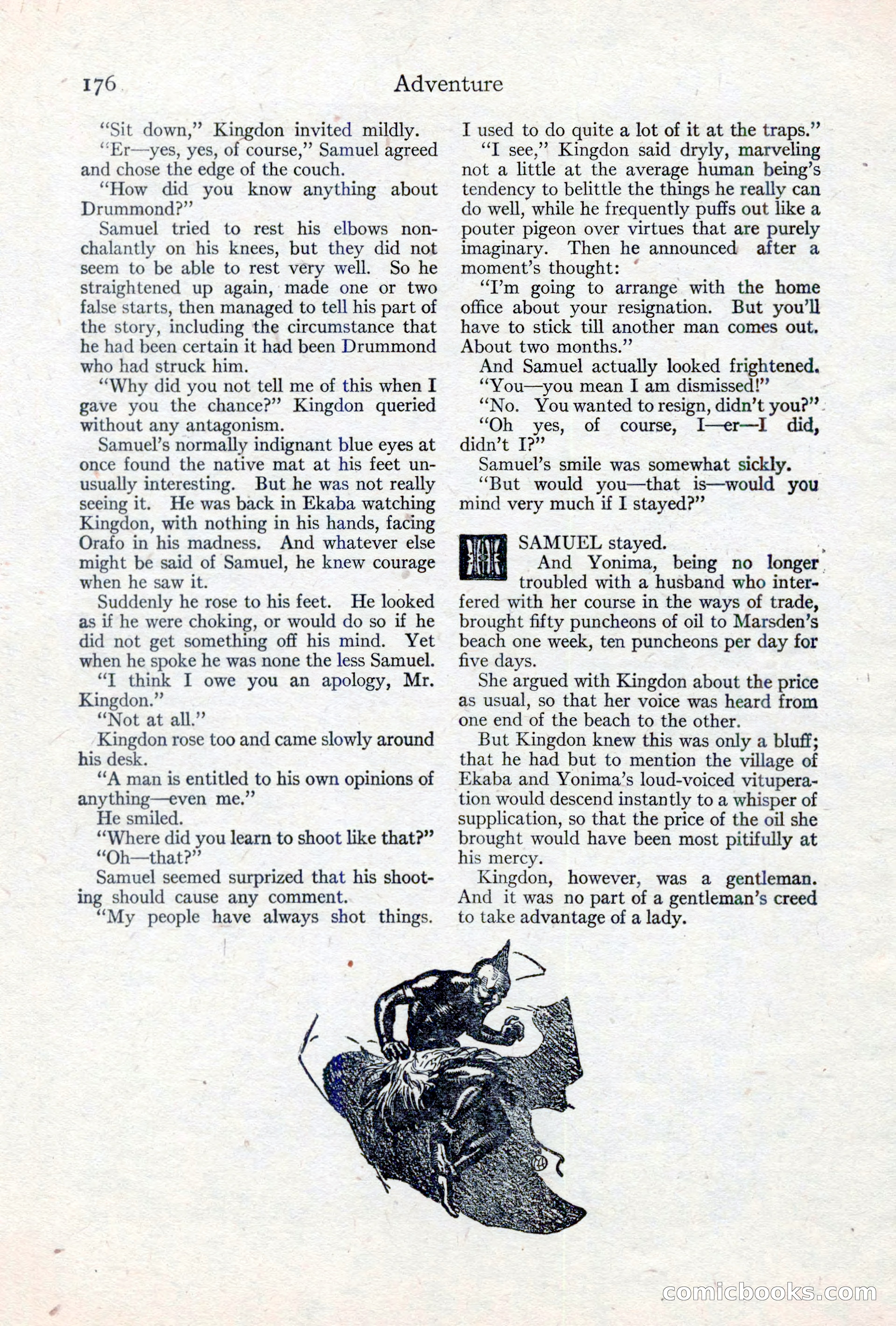 Adventure Magazine, May 10, 1923 — page 186 of 204
