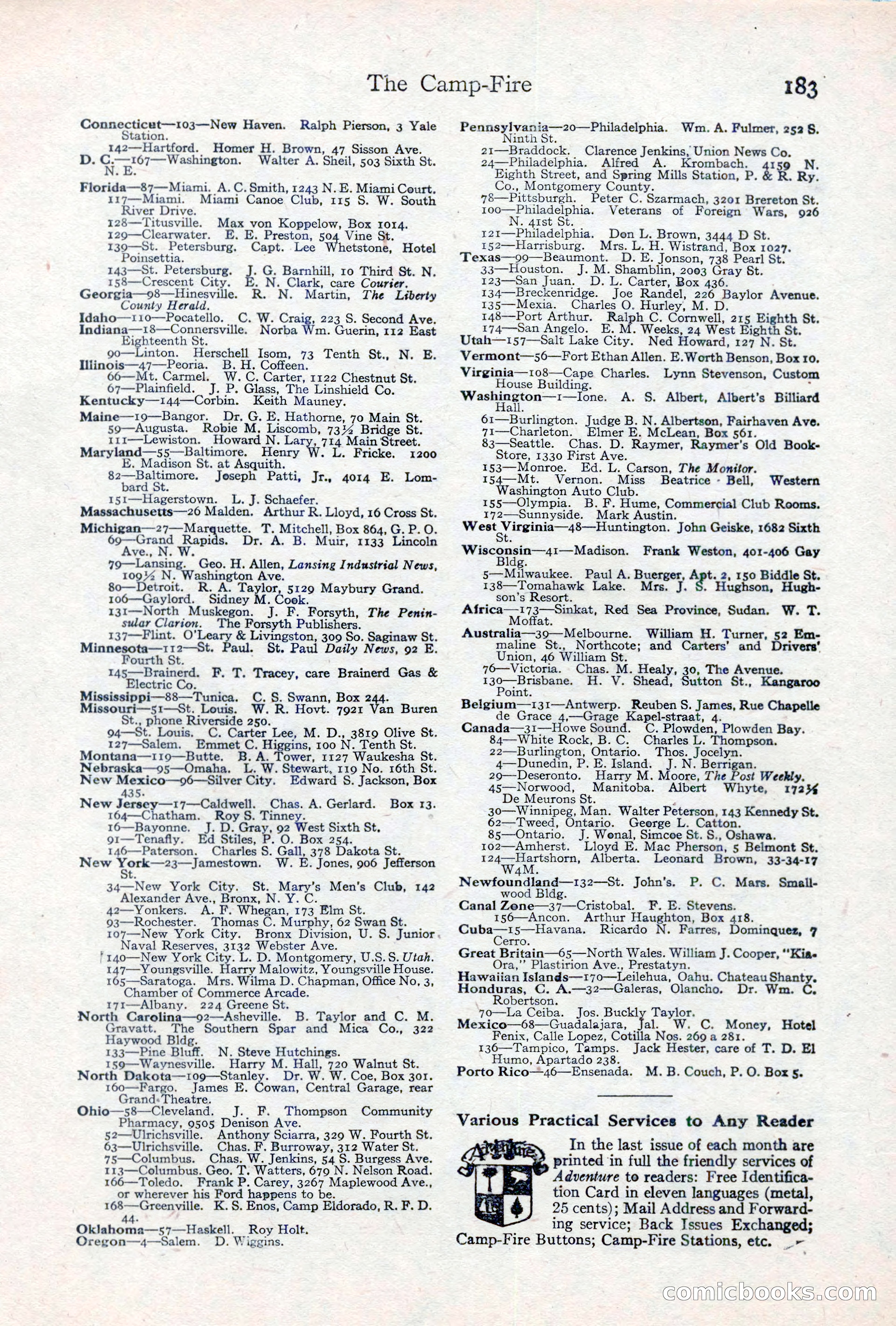Adventure Magazine, May 10, 1923 — page 193 of 204
