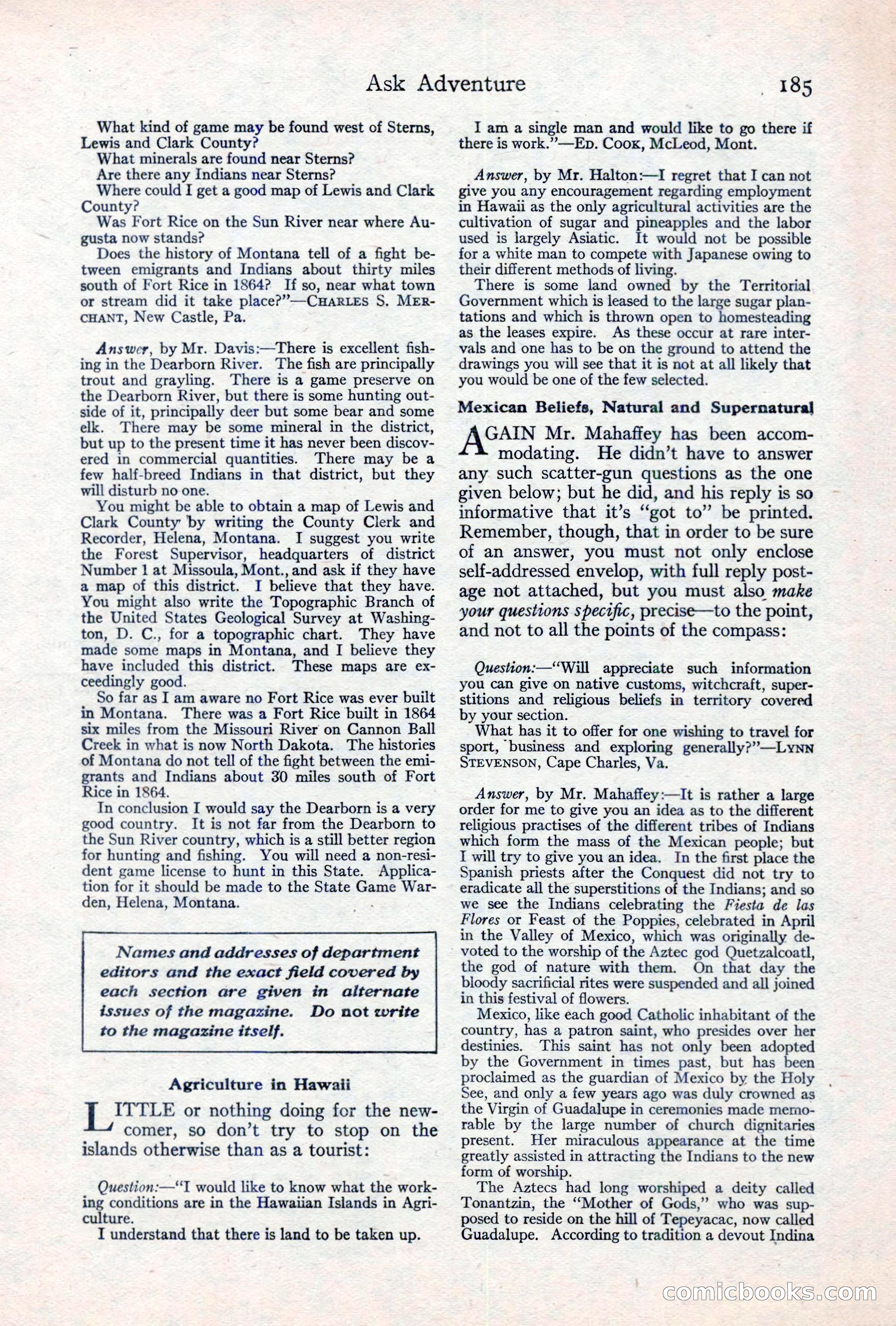 Adventure Magazine, May 10, 1923 — page 195 of 204