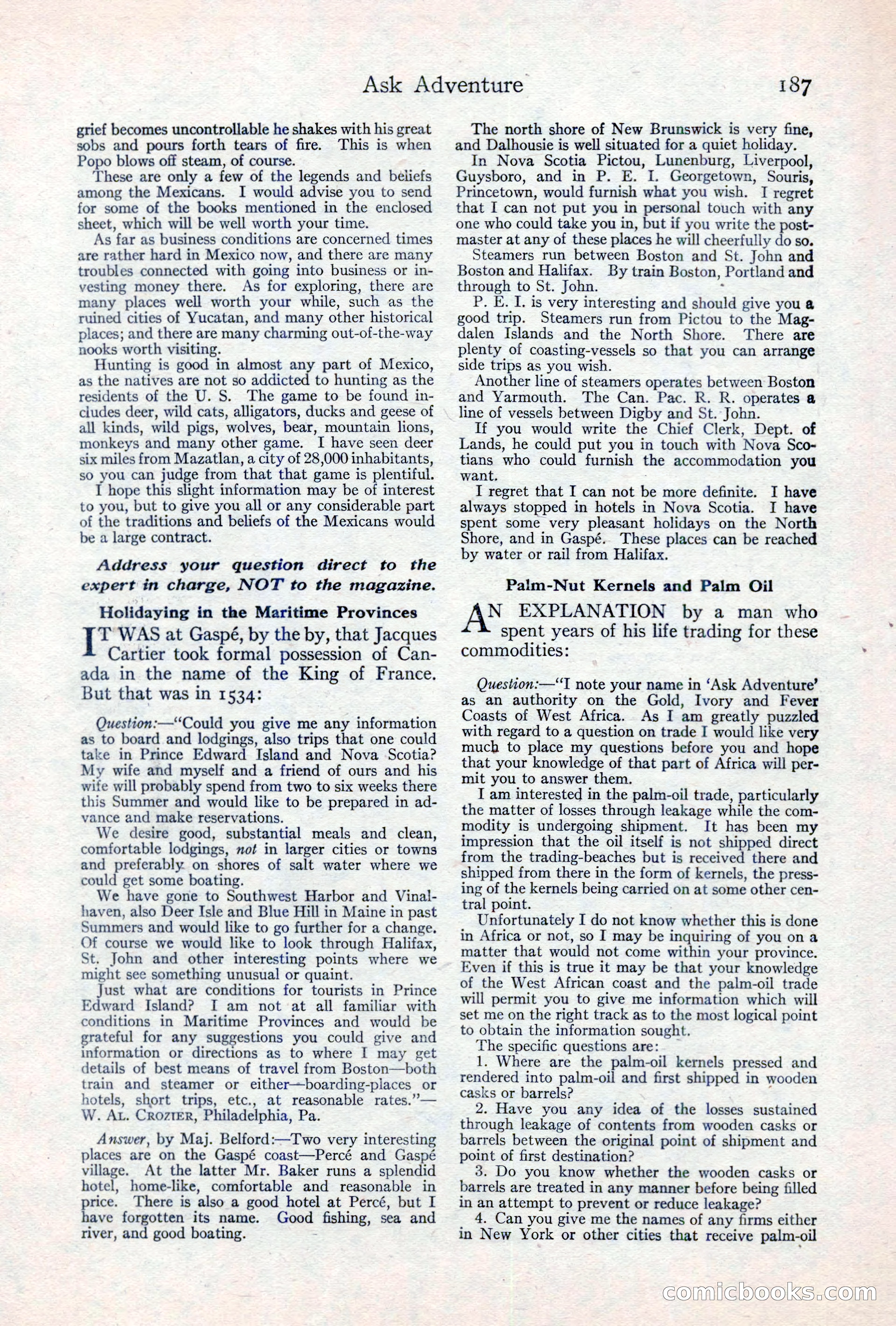 Adventure Magazine, May 10, 1923 — page 197 of 204