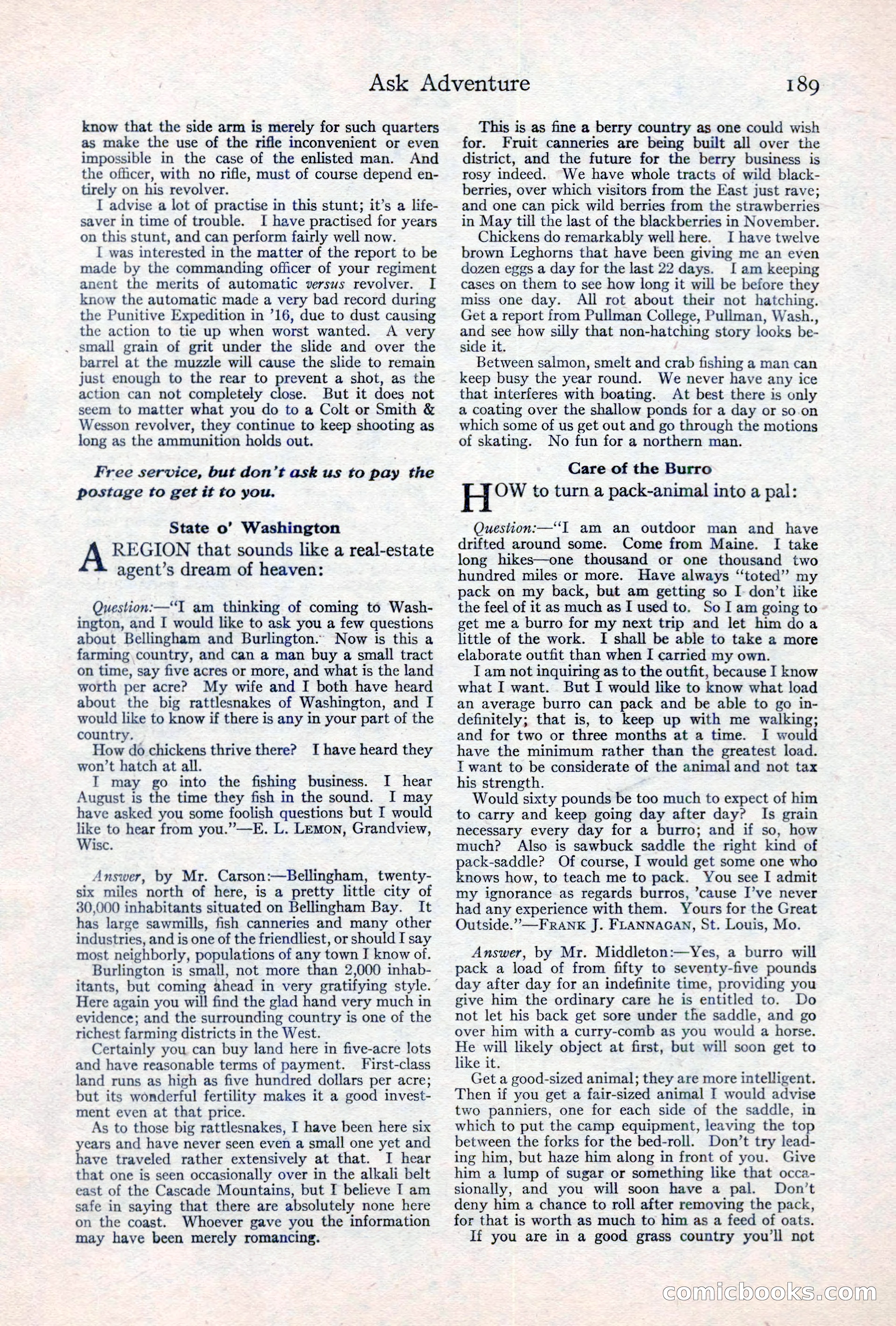 Adventure Magazine, May 10, 1923 — page 199 of 204