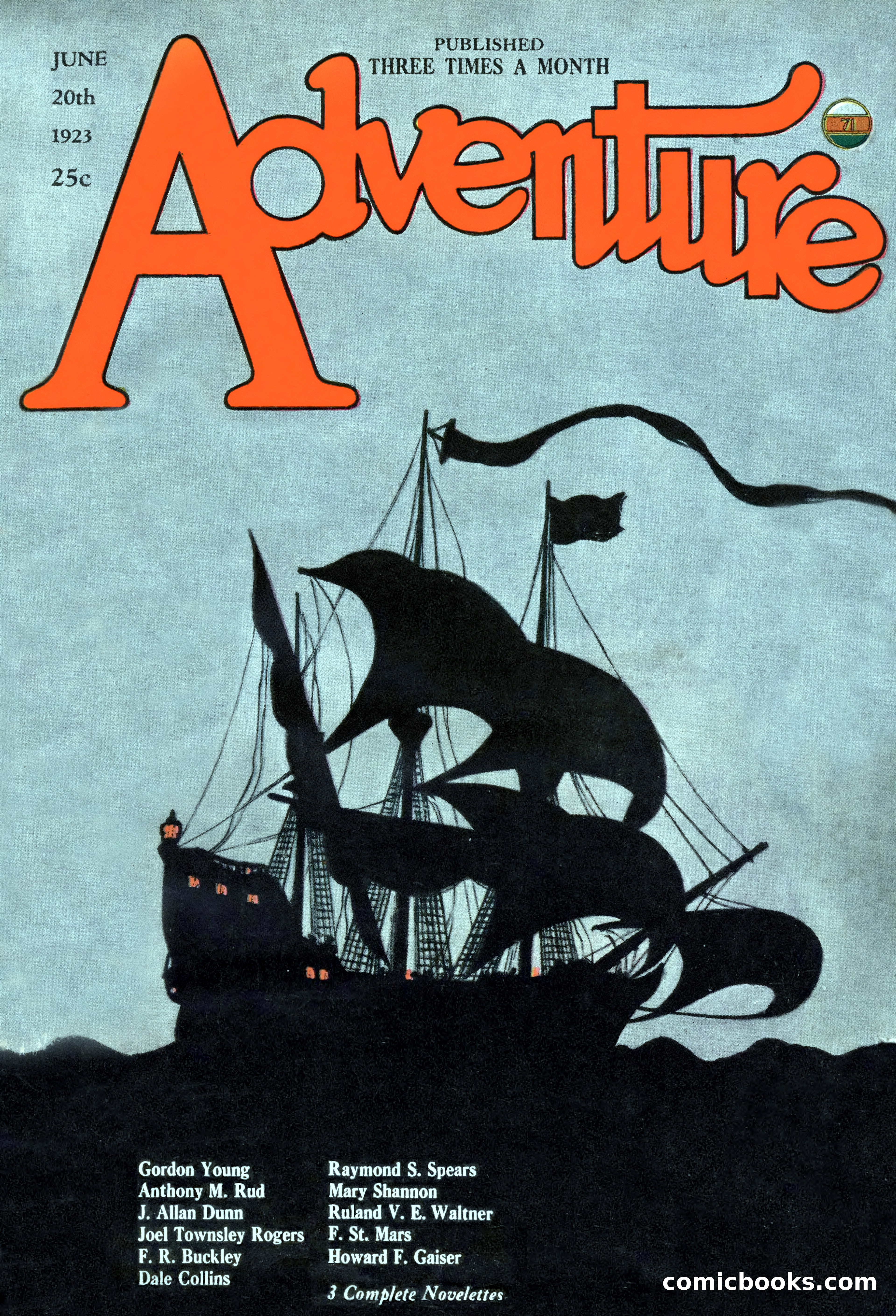 Adventure Magazine Cover, June 20, 1923