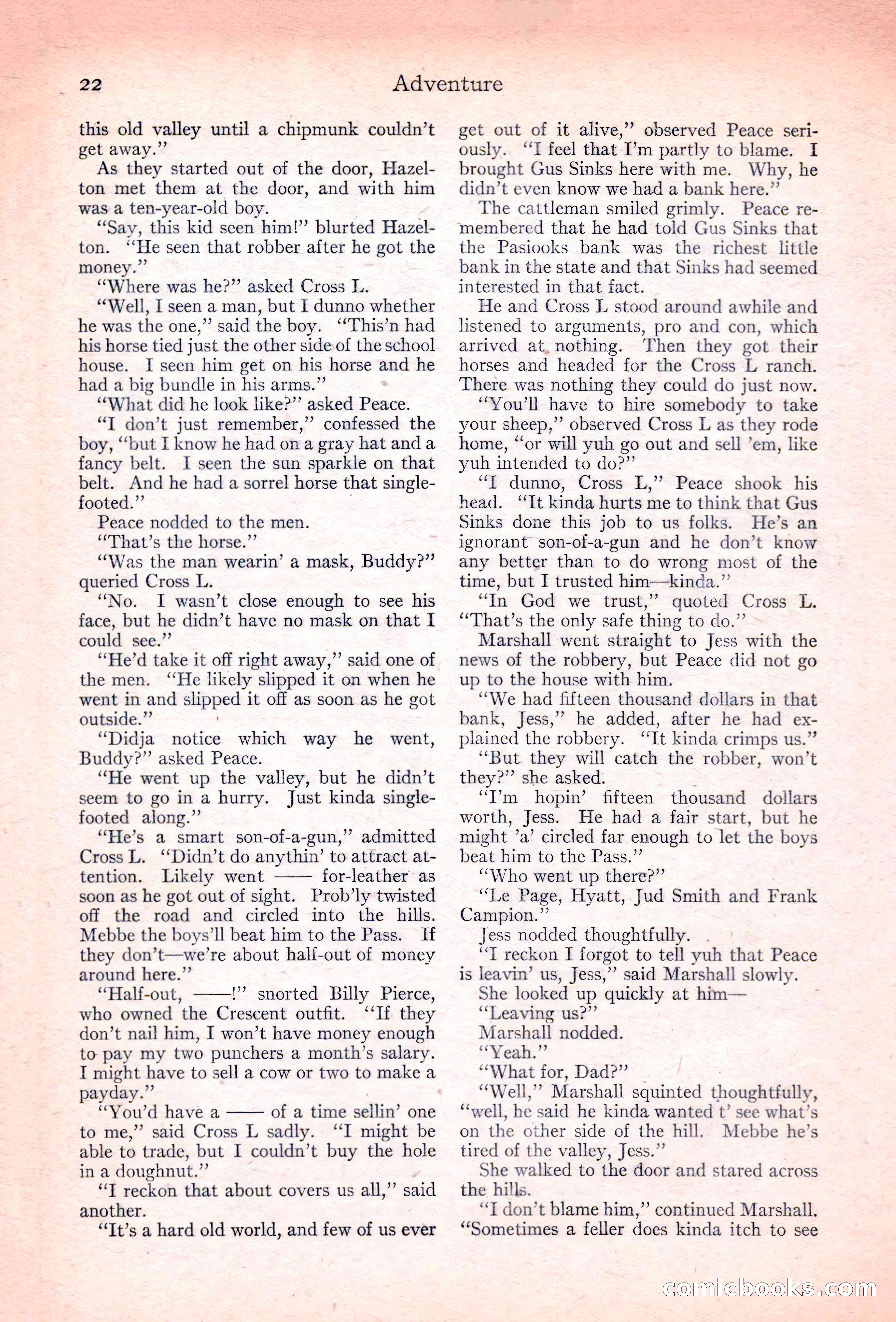 Adventure Magazine, November 10, 1923 — page 24 of 196