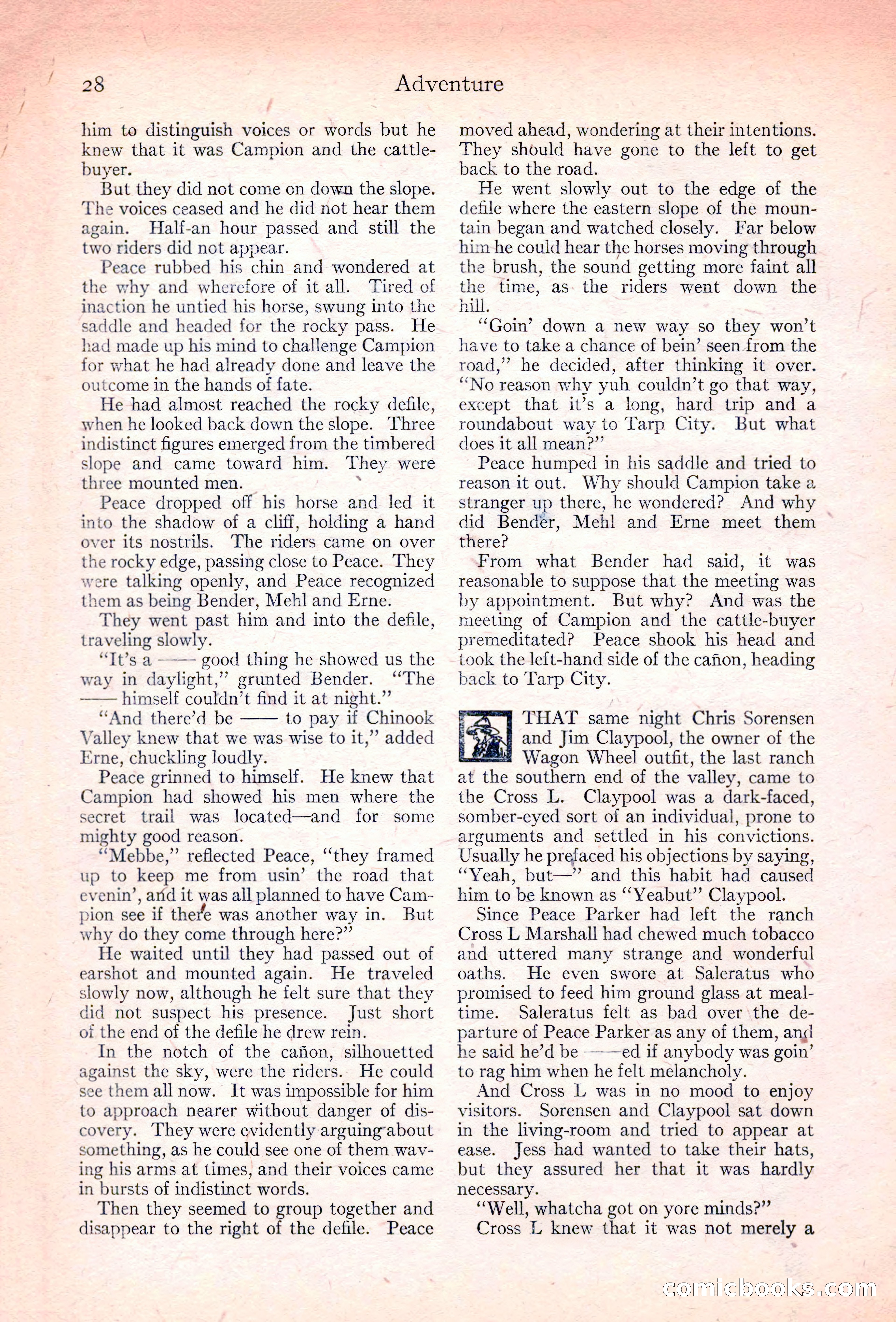 Adventure Magazine, November 10, 1923 — page 30 of 196