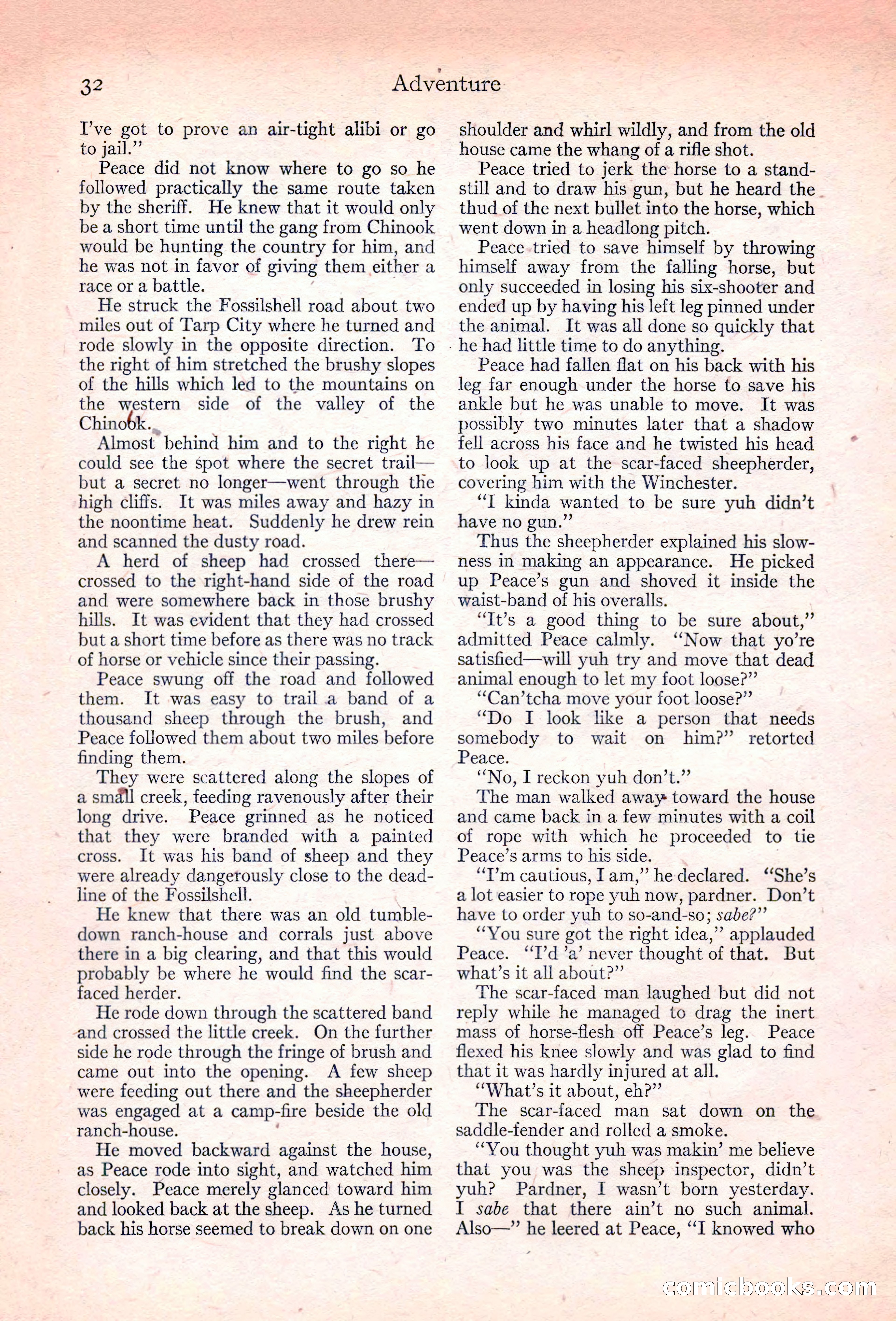 Adventure Magazine, November 10, 1923 — page 34 of 196