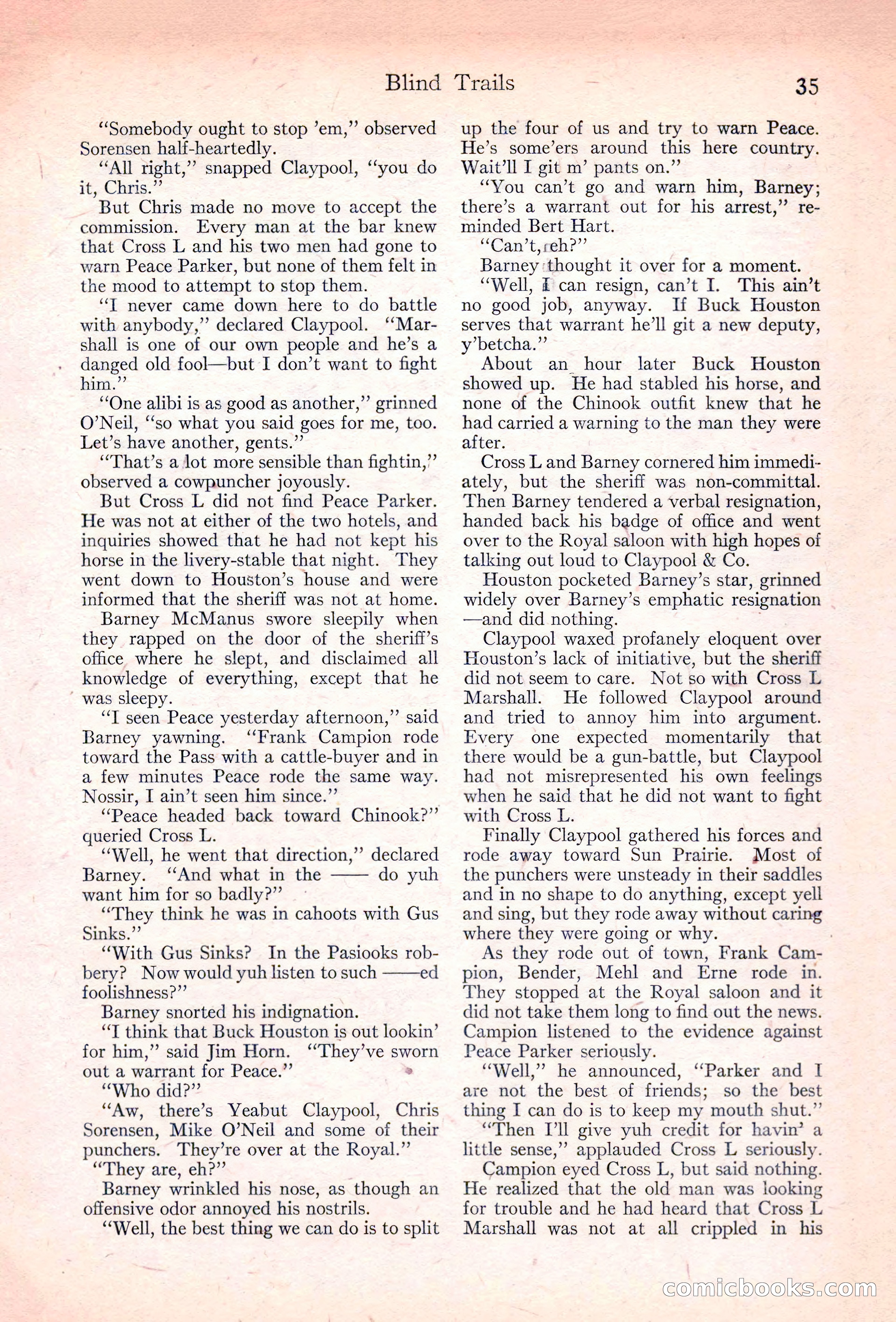 Adventure Magazine, November 10, 1923 — page 37 of 196