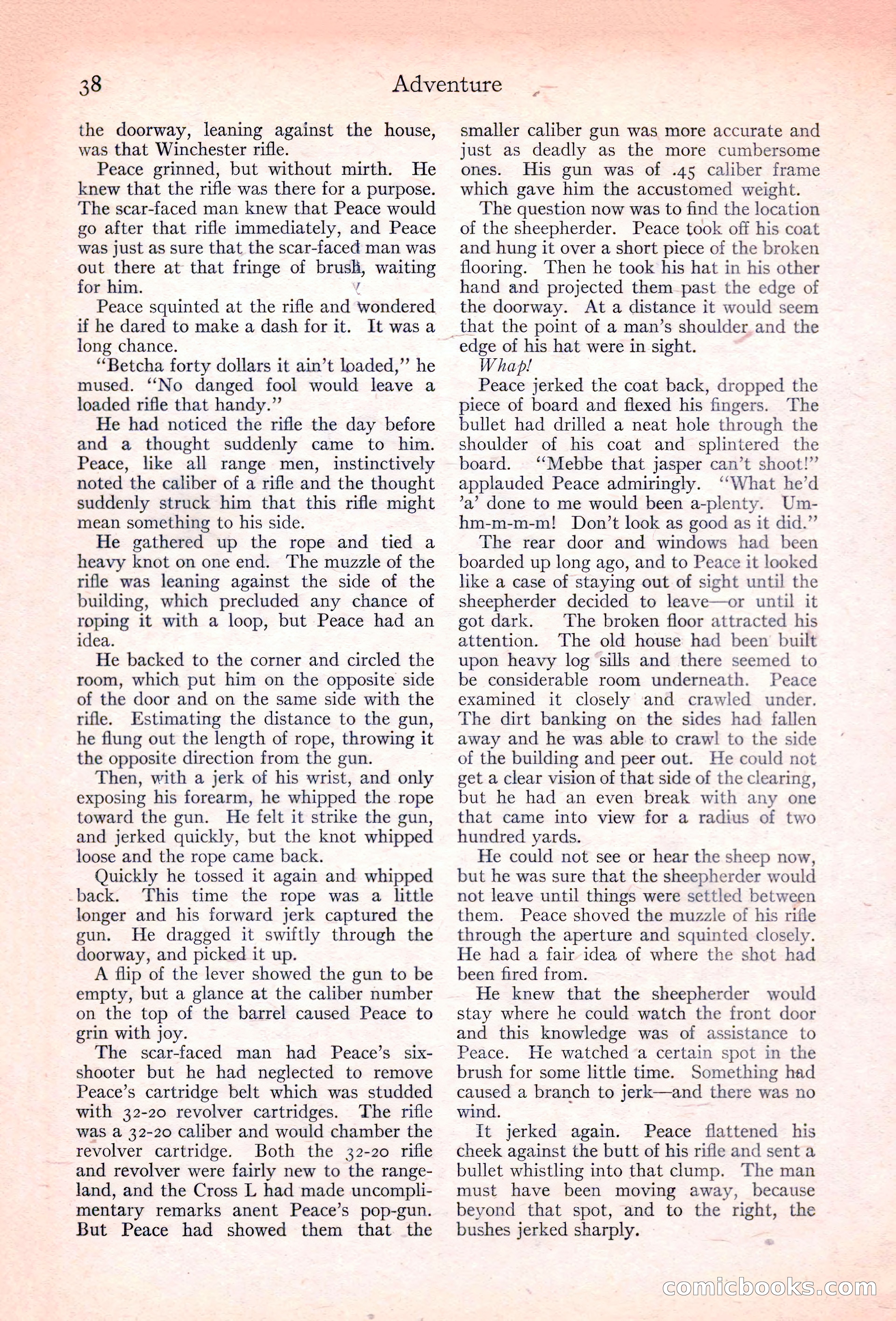 Adventure Magazine, November 10, 1923 — page 40 of 196