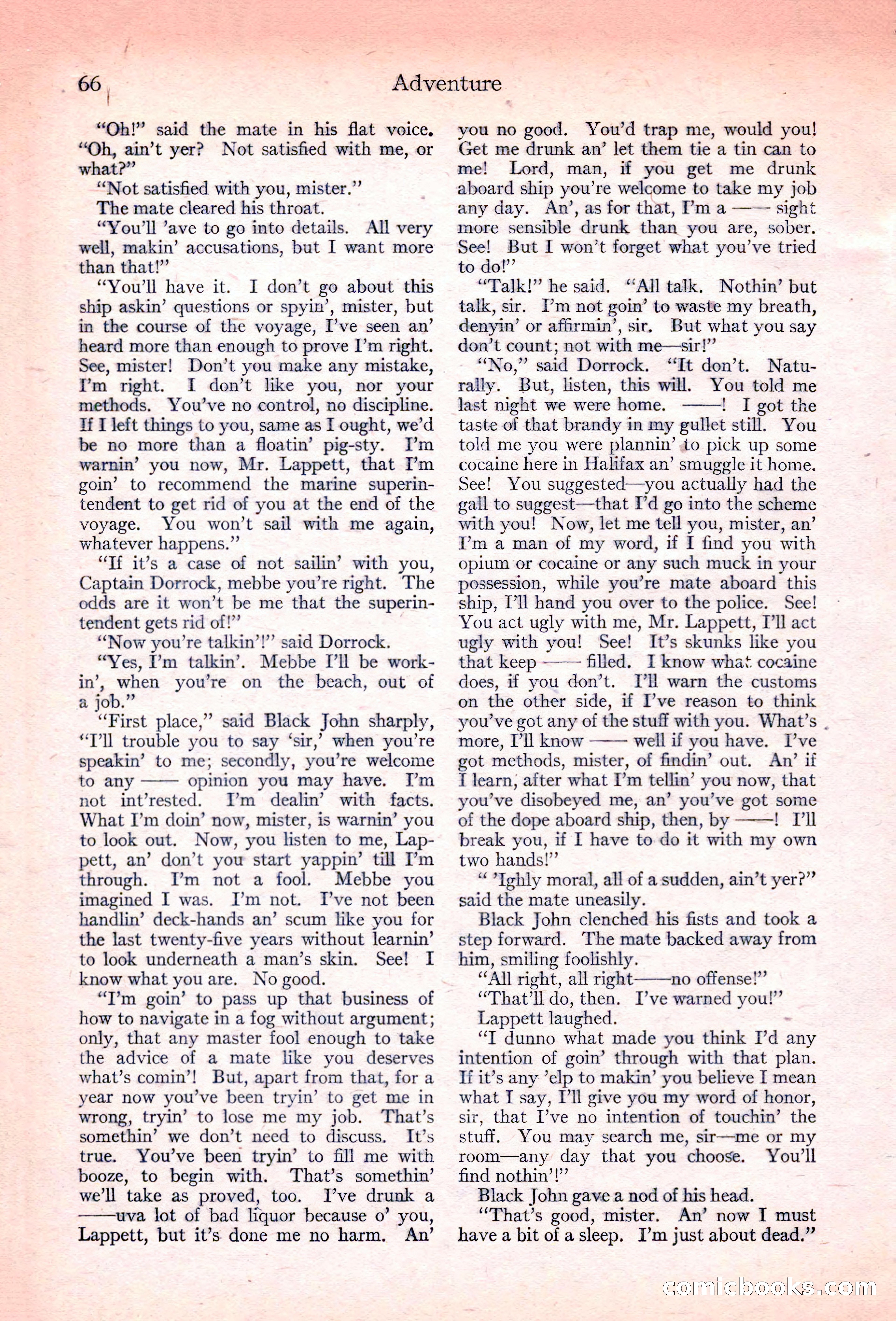 Adventure Magazine, November 10, 1923 — page 68 of 196