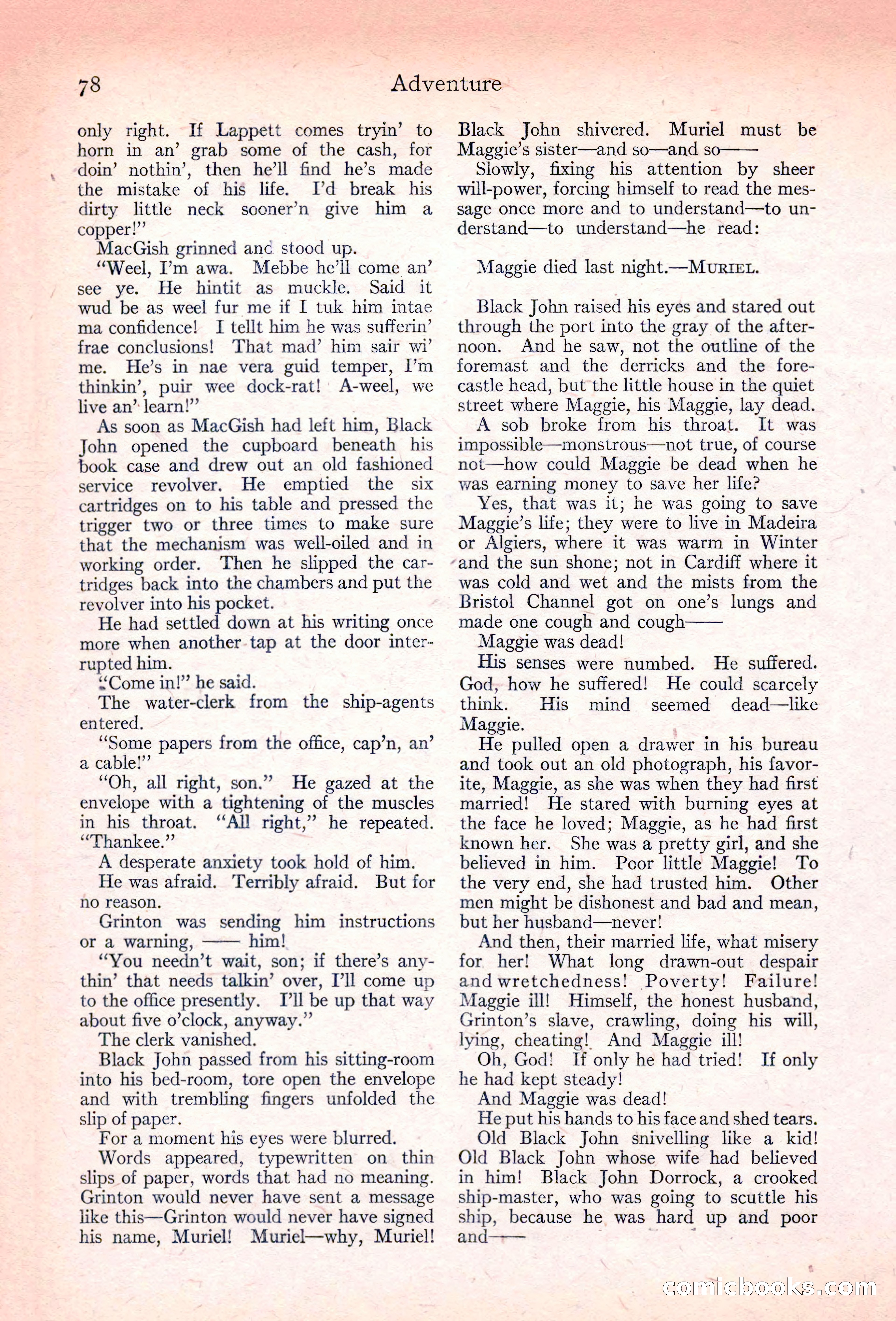 Adventure Magazine, November 10, 1923 — page 80 of 196