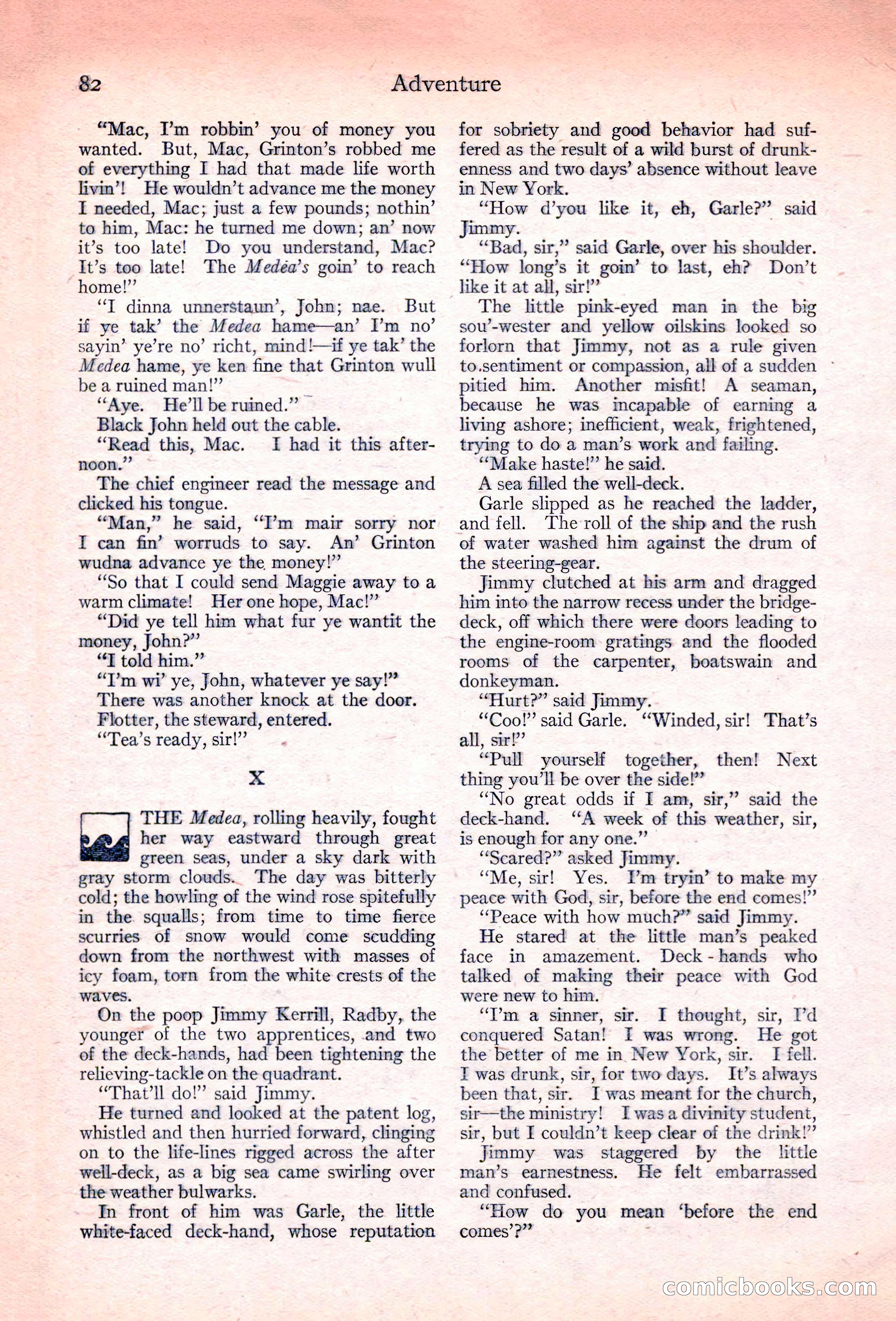 Adventure Magazine, November 10, 1923 — page 84 of 196