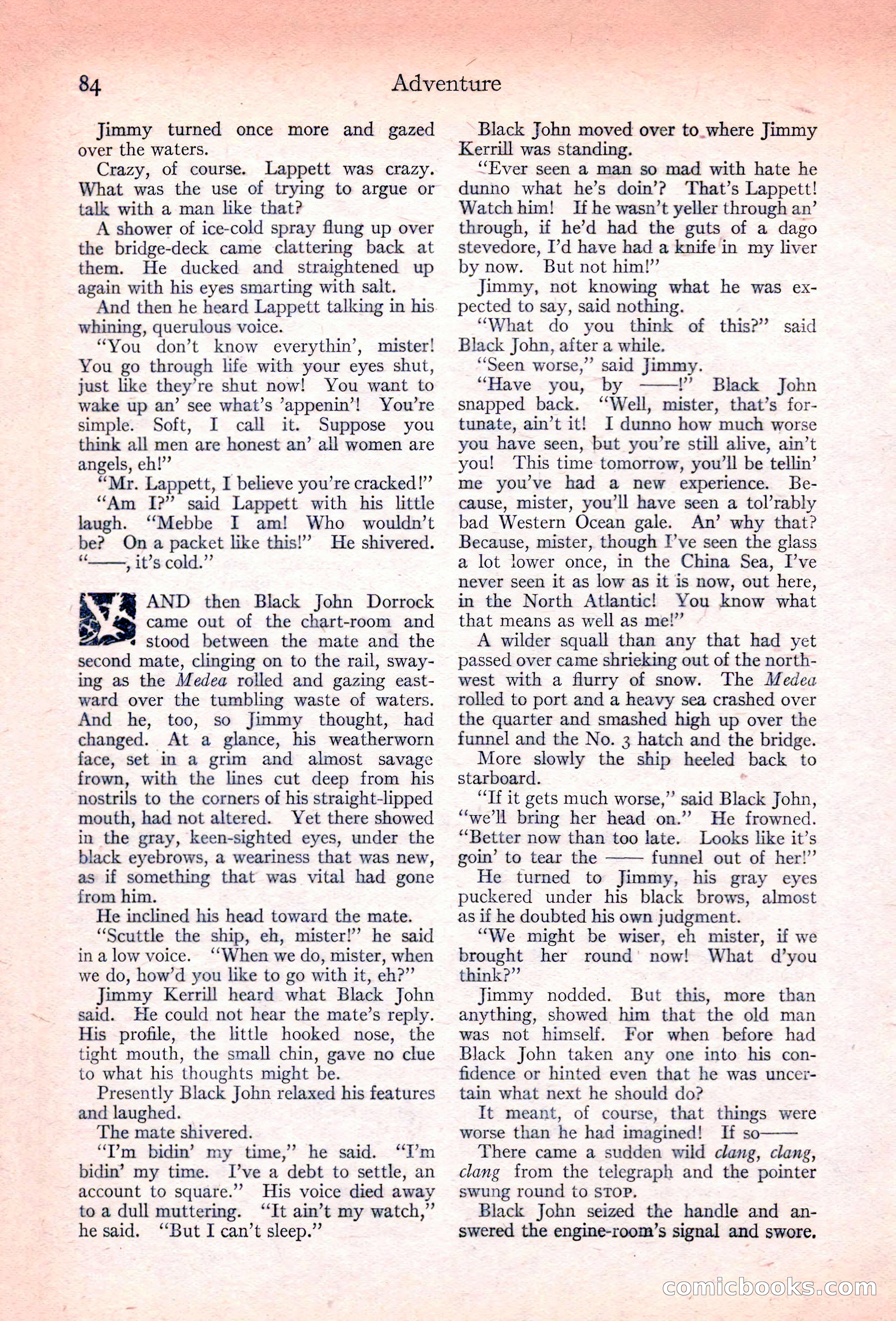 Adventure Magazine, November 10, 1923 — page 86 of 196