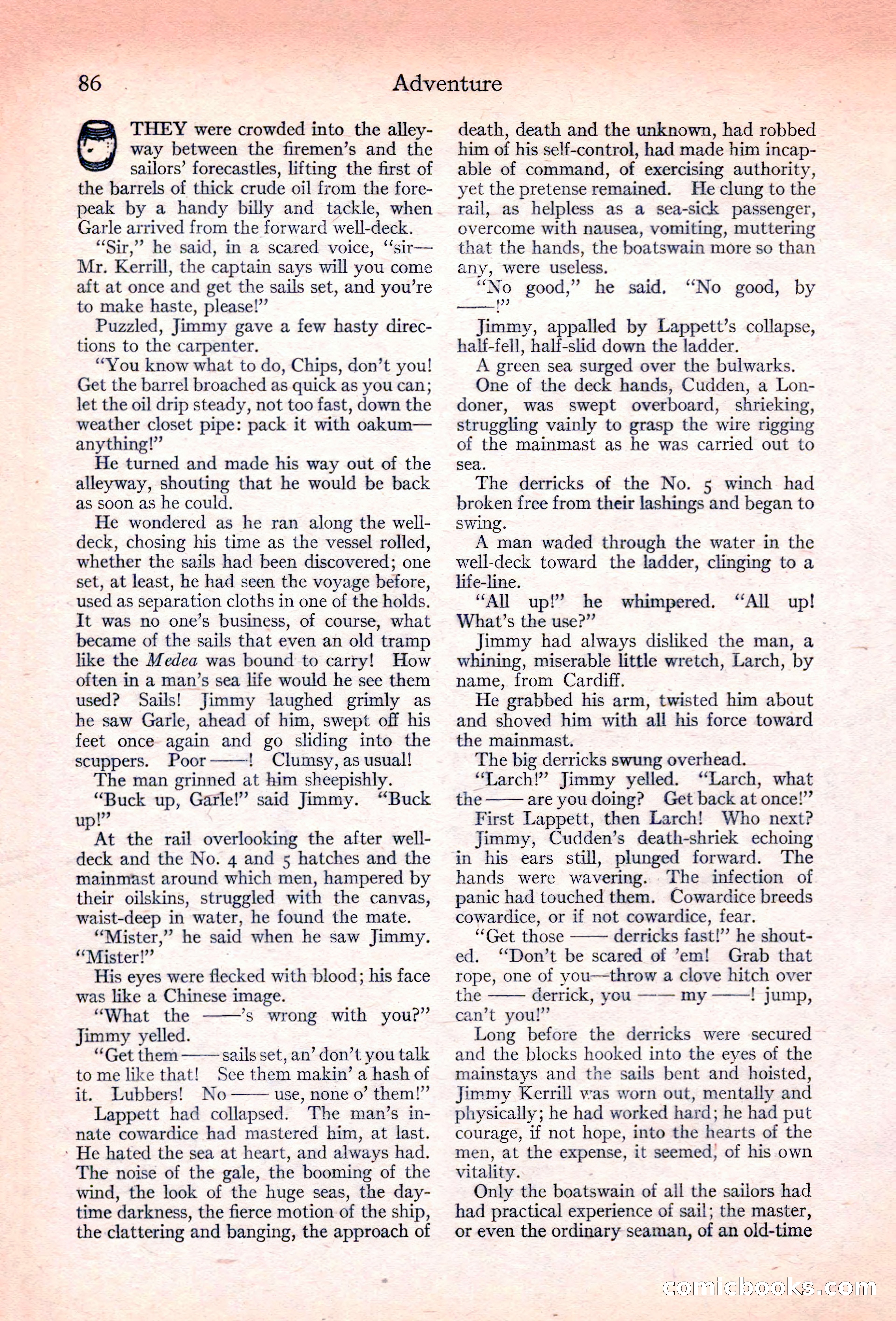 Adventure Magazine, November 10, 1923 — page 88 of 196