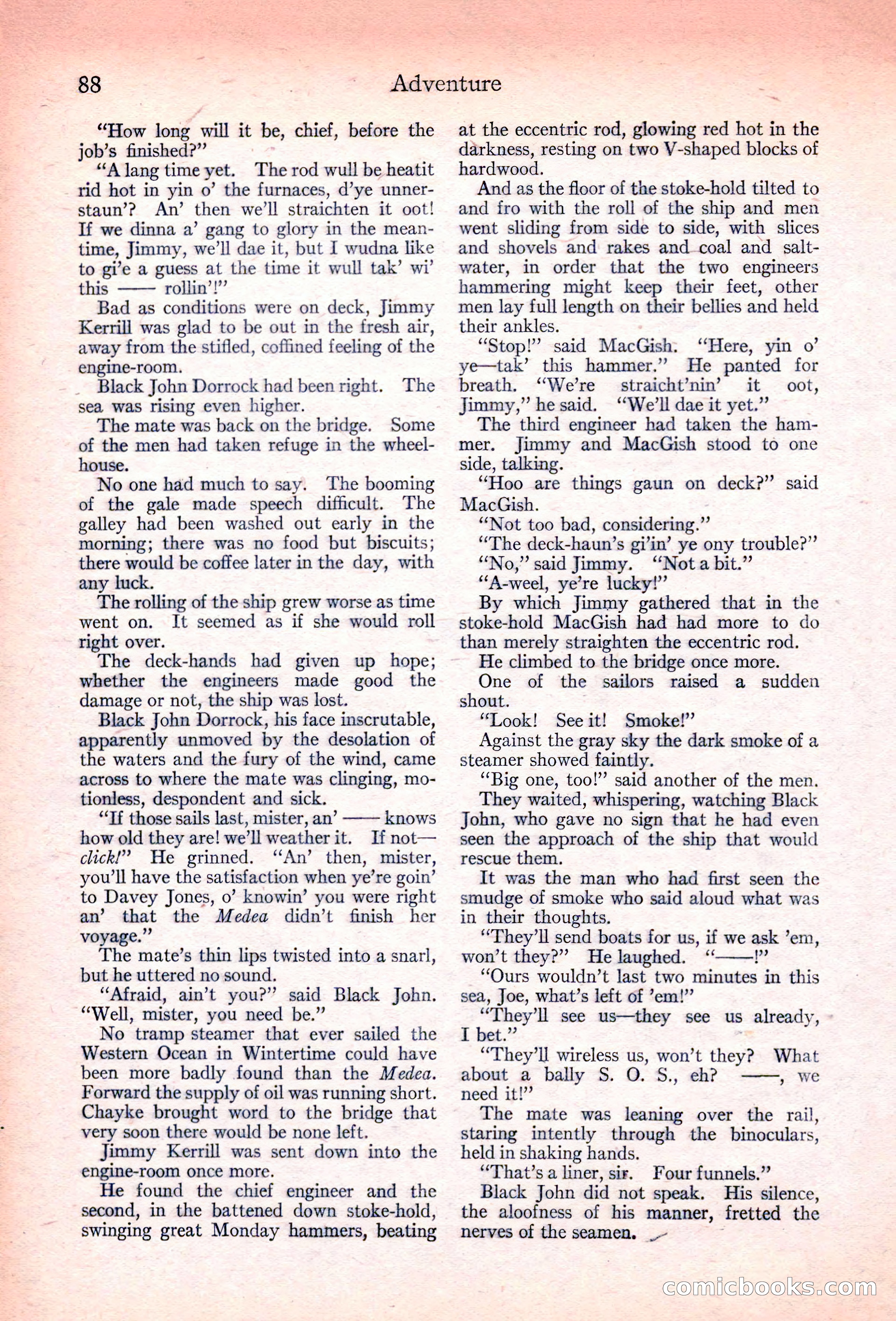 Adventure Magazine, November 10, 1923 — page 90 of 196
