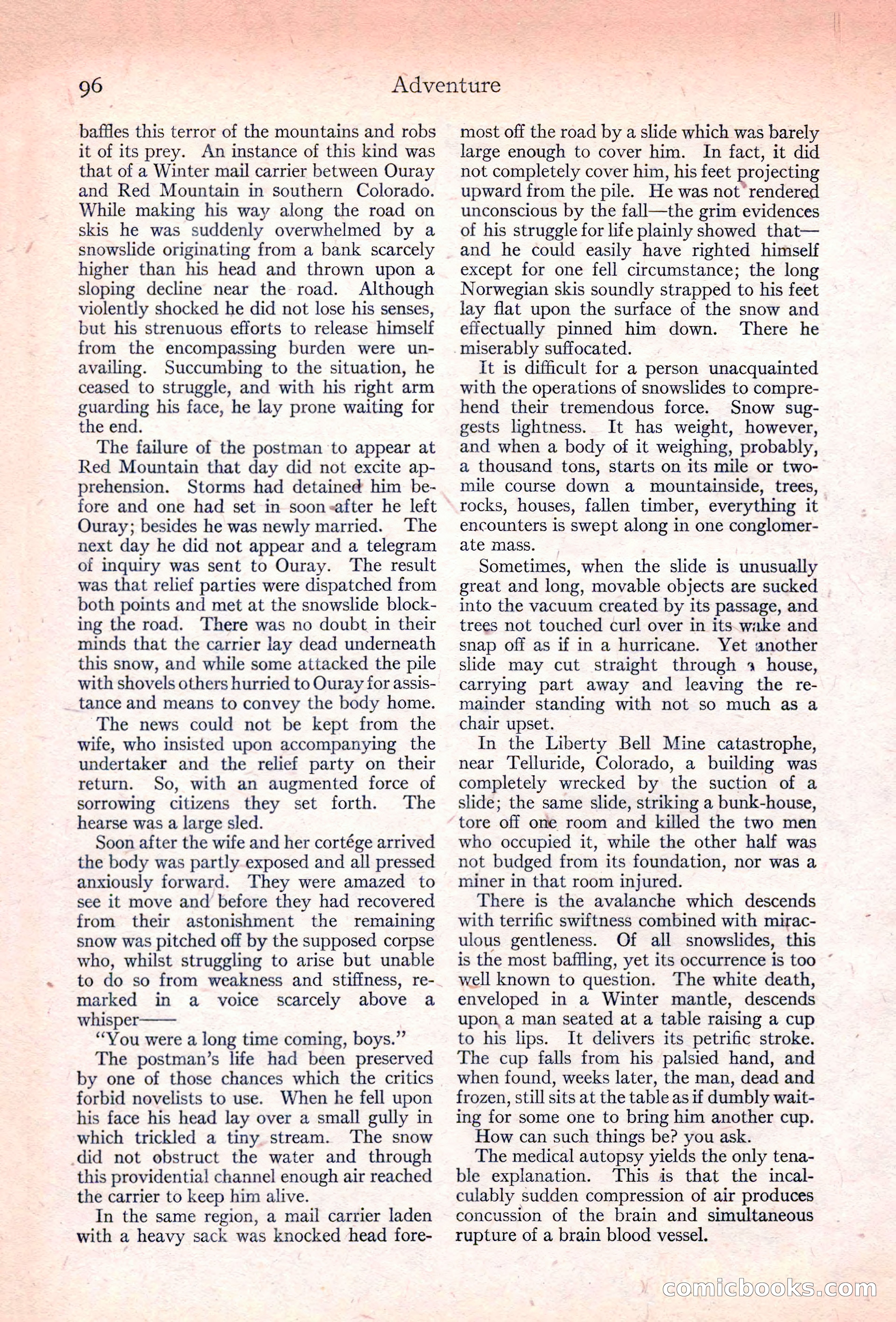 Adventure Magazine, November 10, 1923 — page 98 of 196