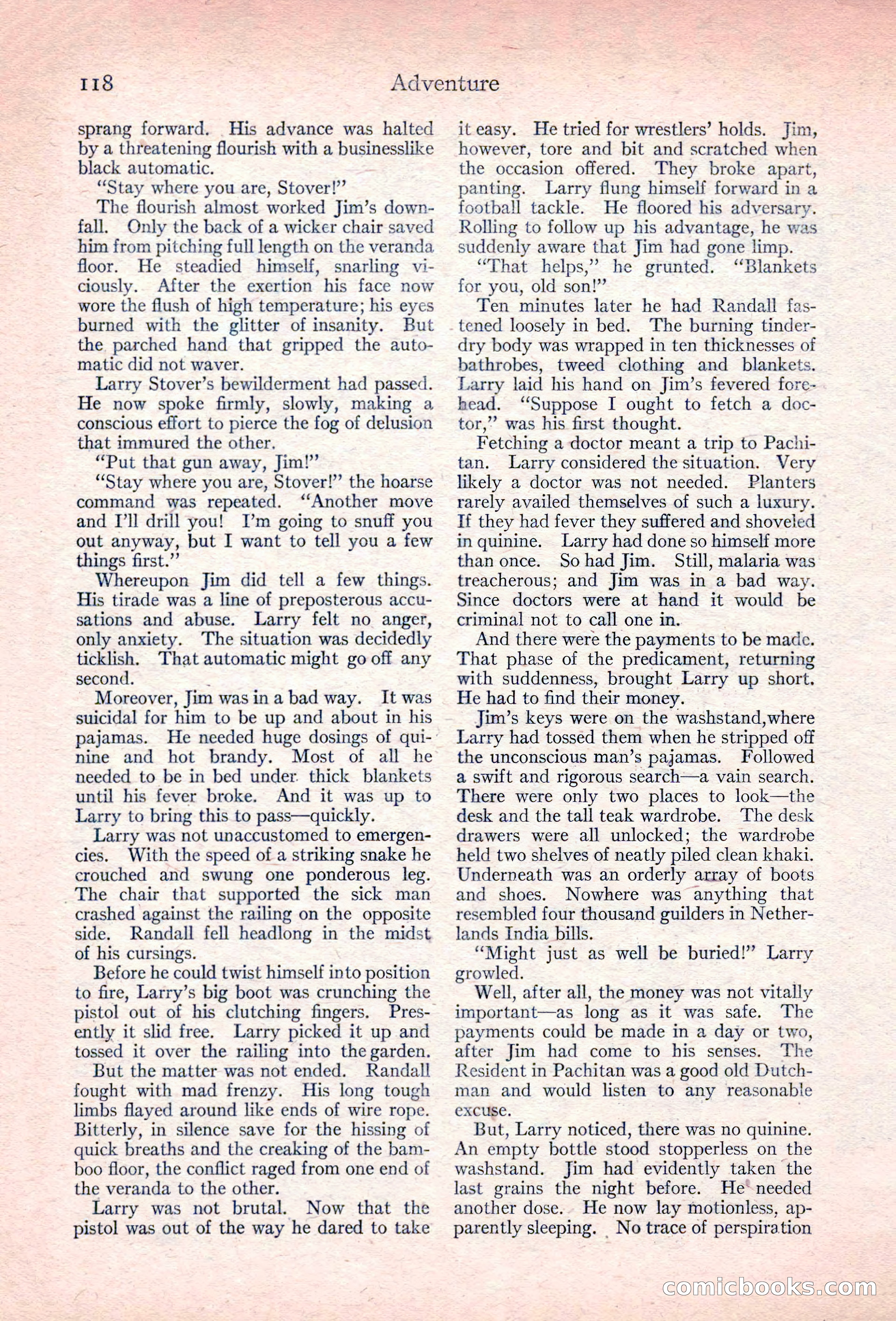 Adventure Magazine, November 10, 1923 — page 120 of 196