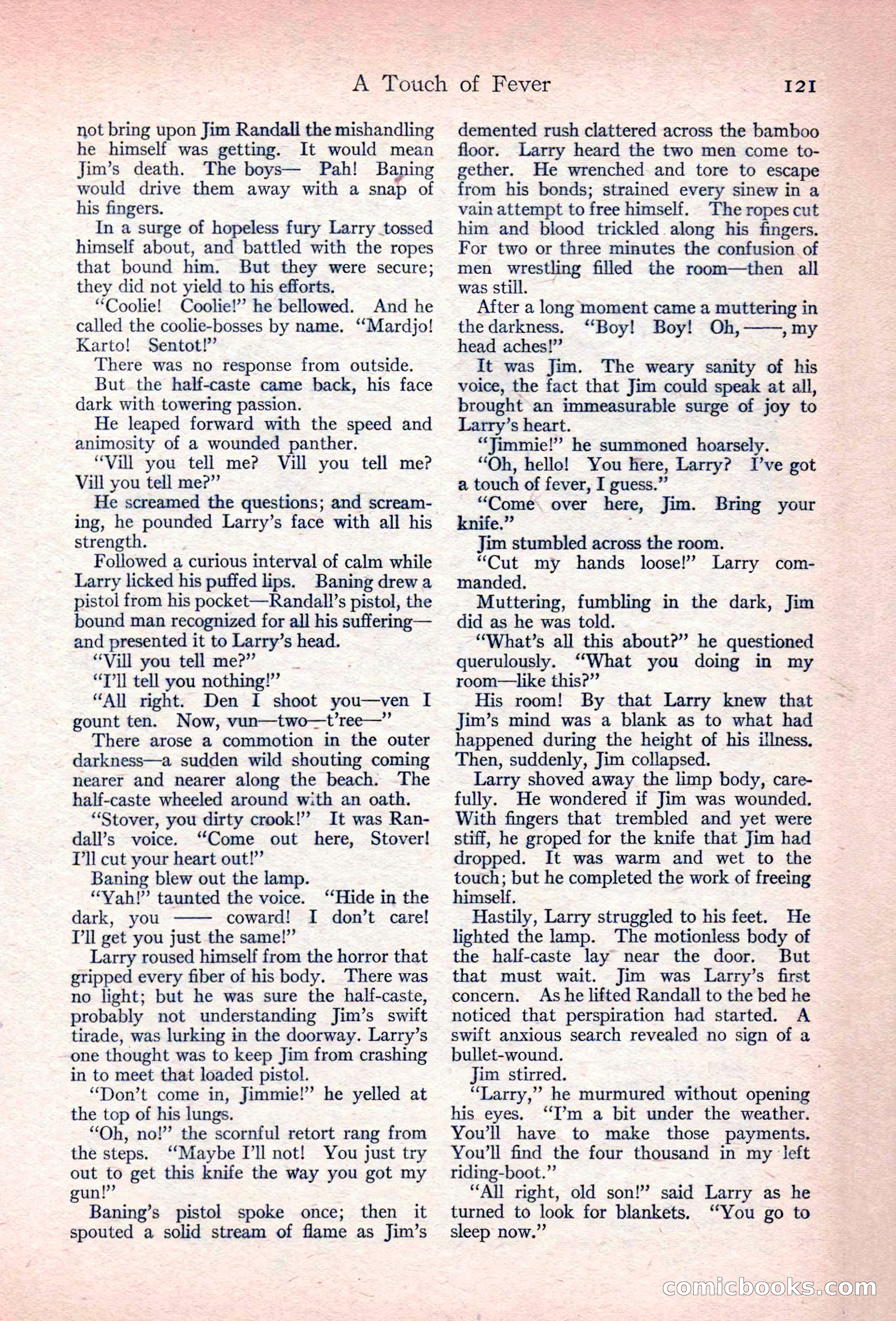 Adventure Magazine, November 10, 1923 — page 123 of 196