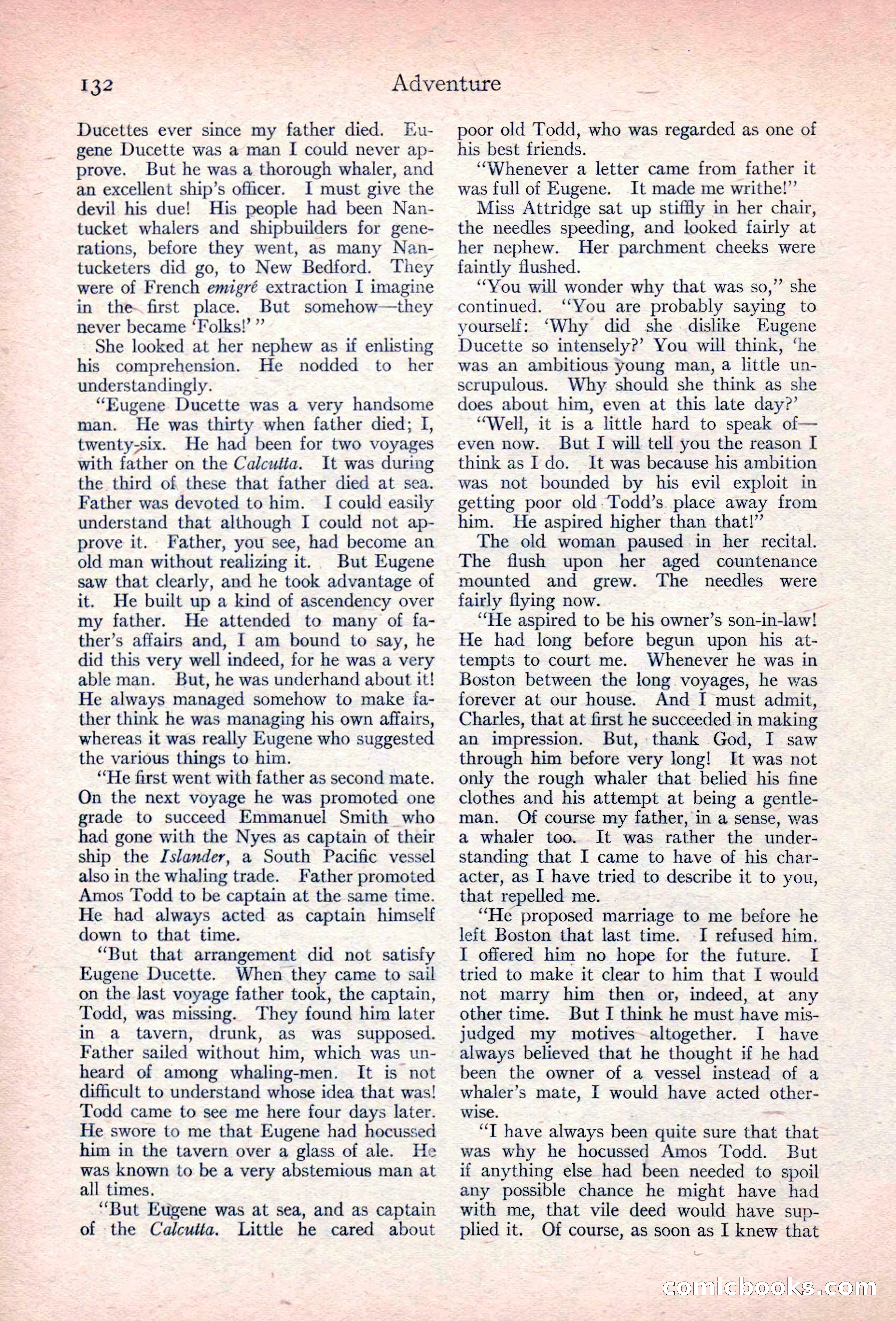 Adventure Magazine, November 10, 1923 — page 134 of 196