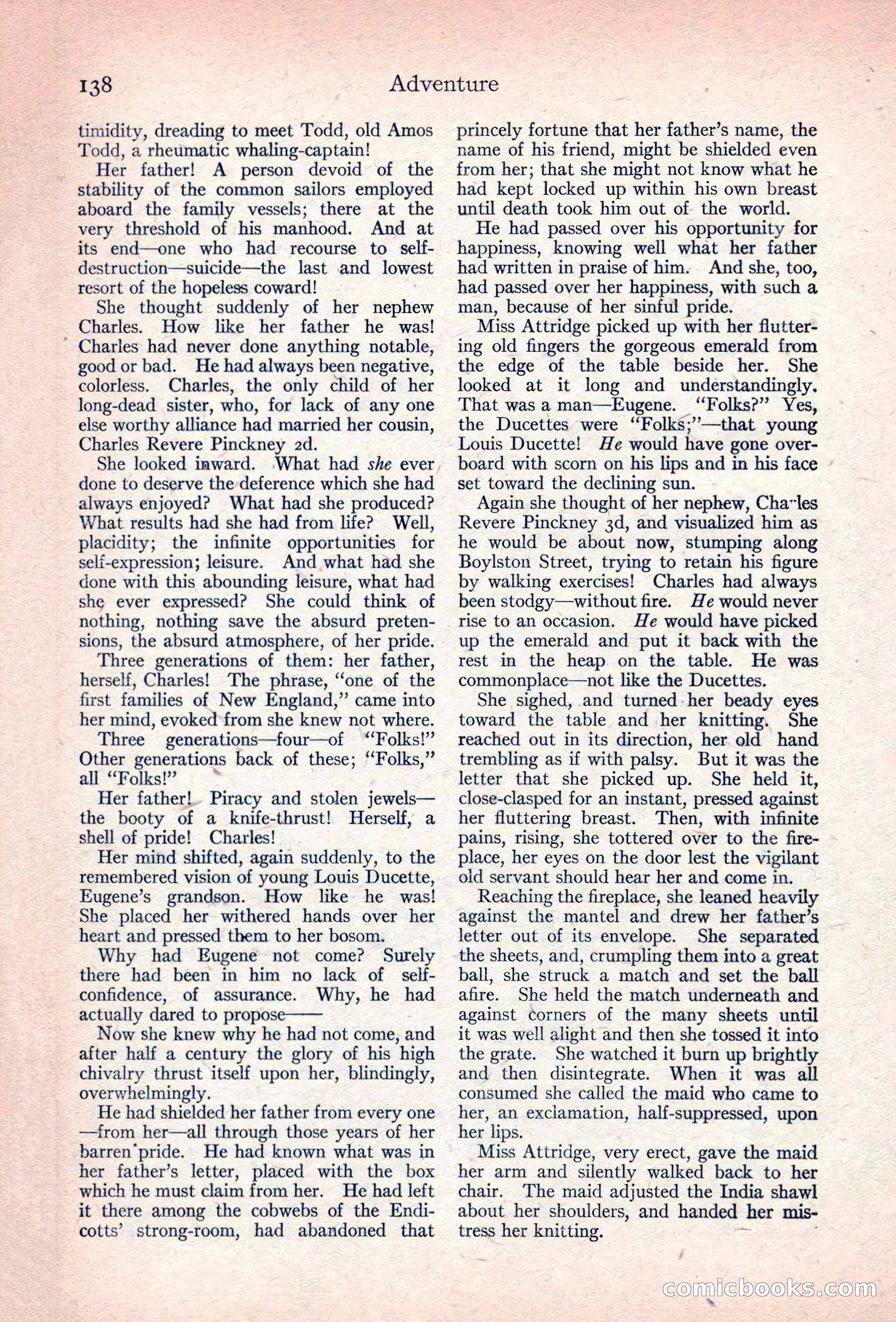Adventure Magazine, November 10, 1923 — page 140 of 196