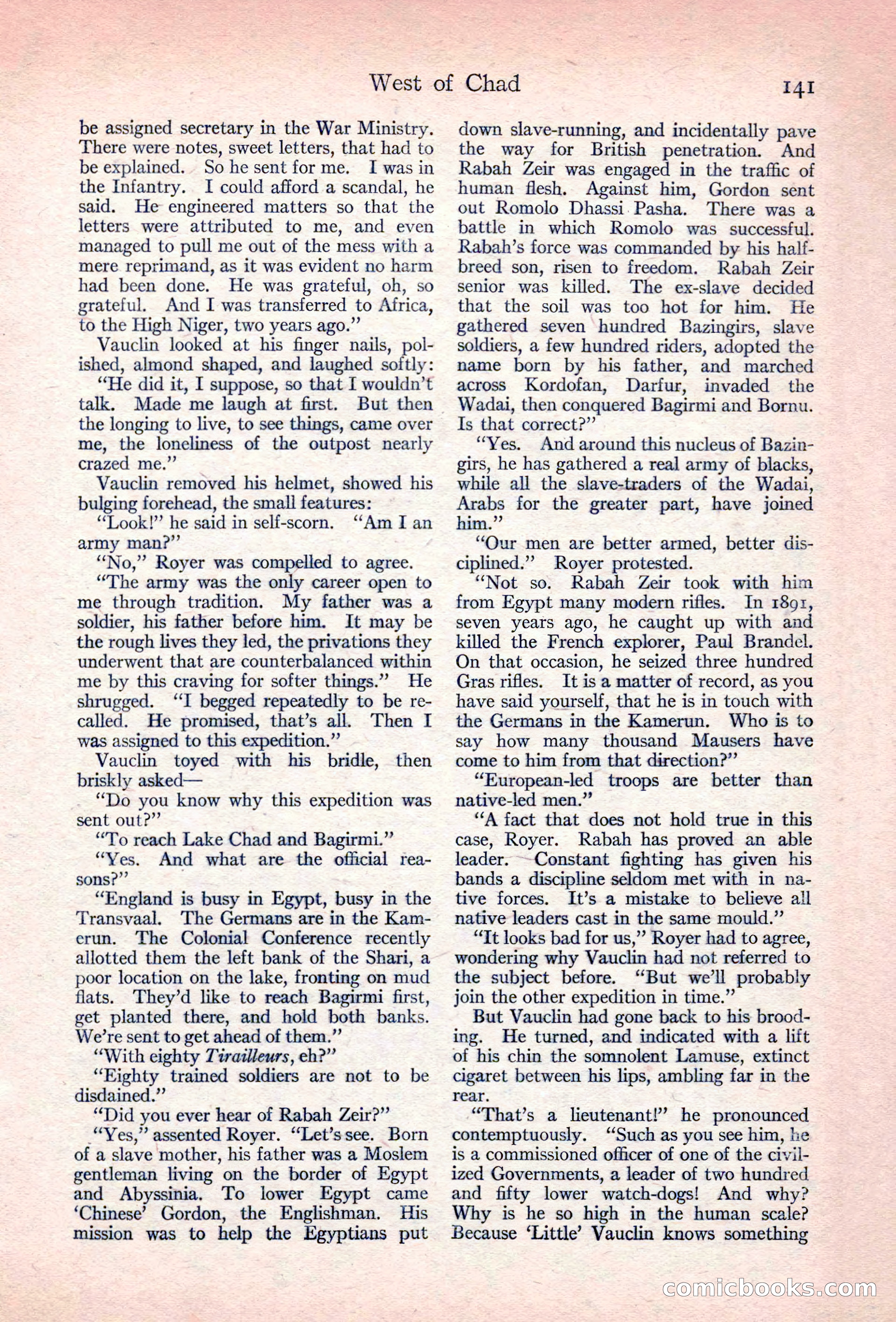 Adventure Magazine, November 10, 1923 — page 143 of 196