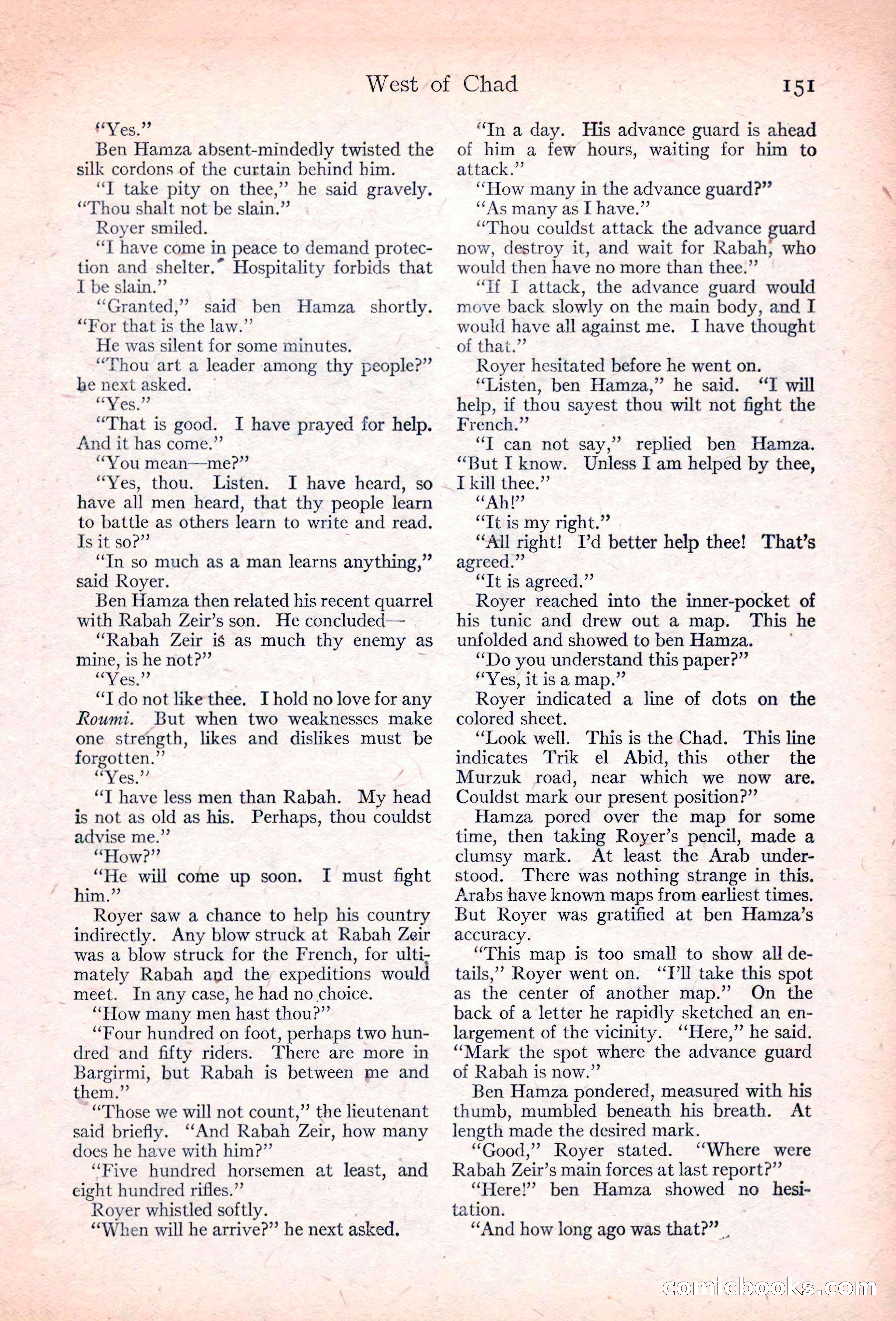 Adventure Magazine, November 10, 1923 — page 153 of 196