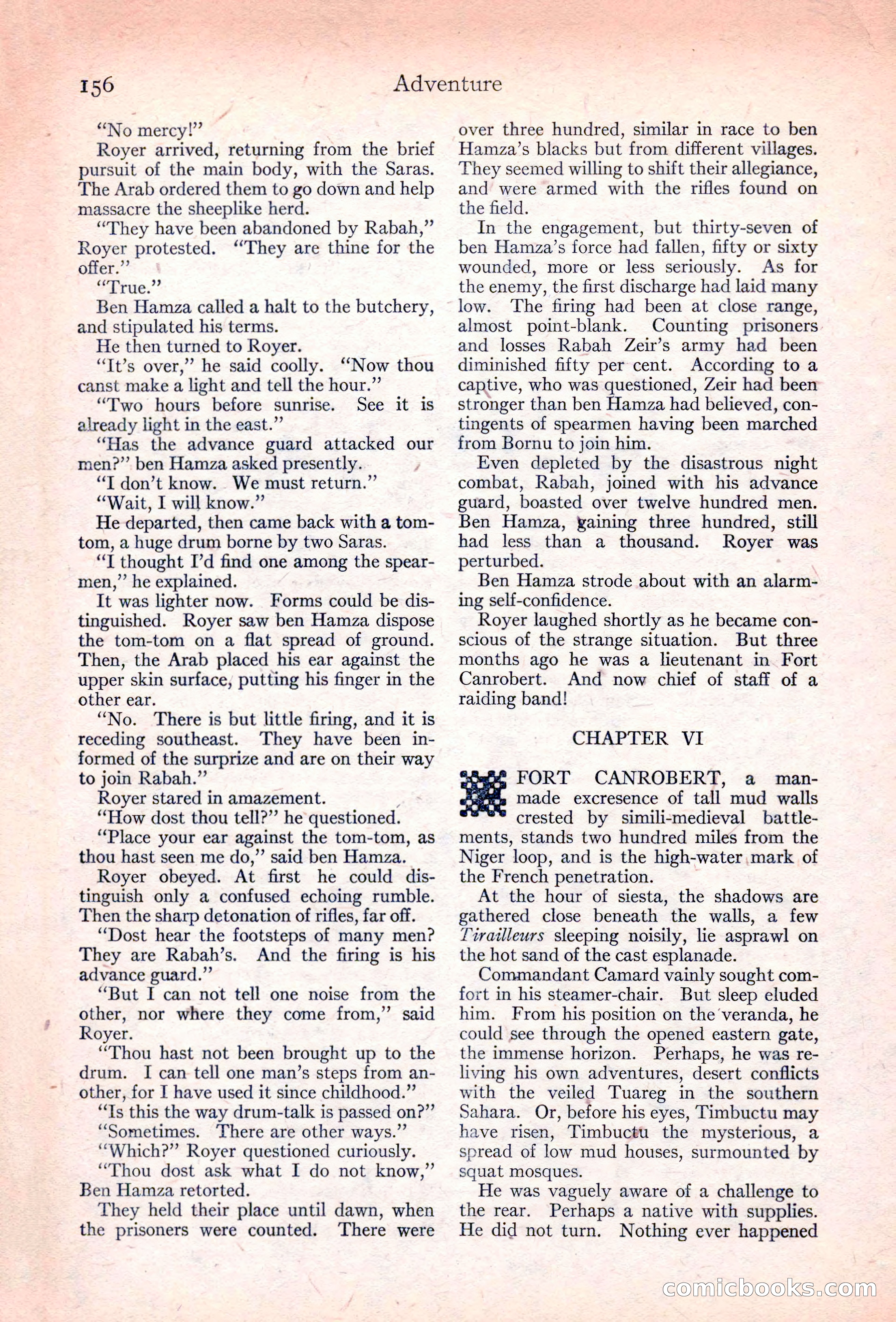 Adventure Magazine, November 10, 1923 — page 158 of 196