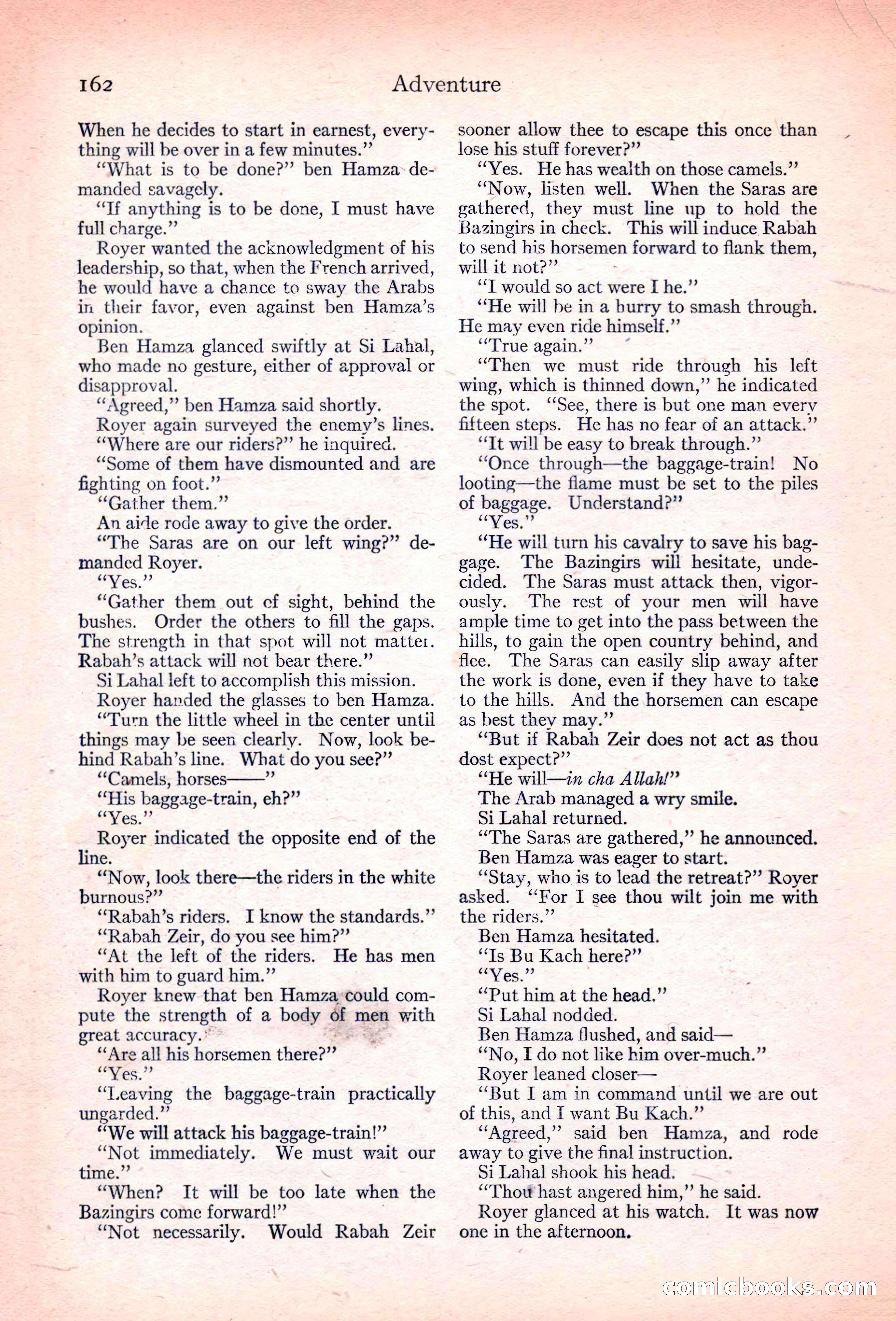 Adventure Magazine, November 10, 1923 — page 164 of 196