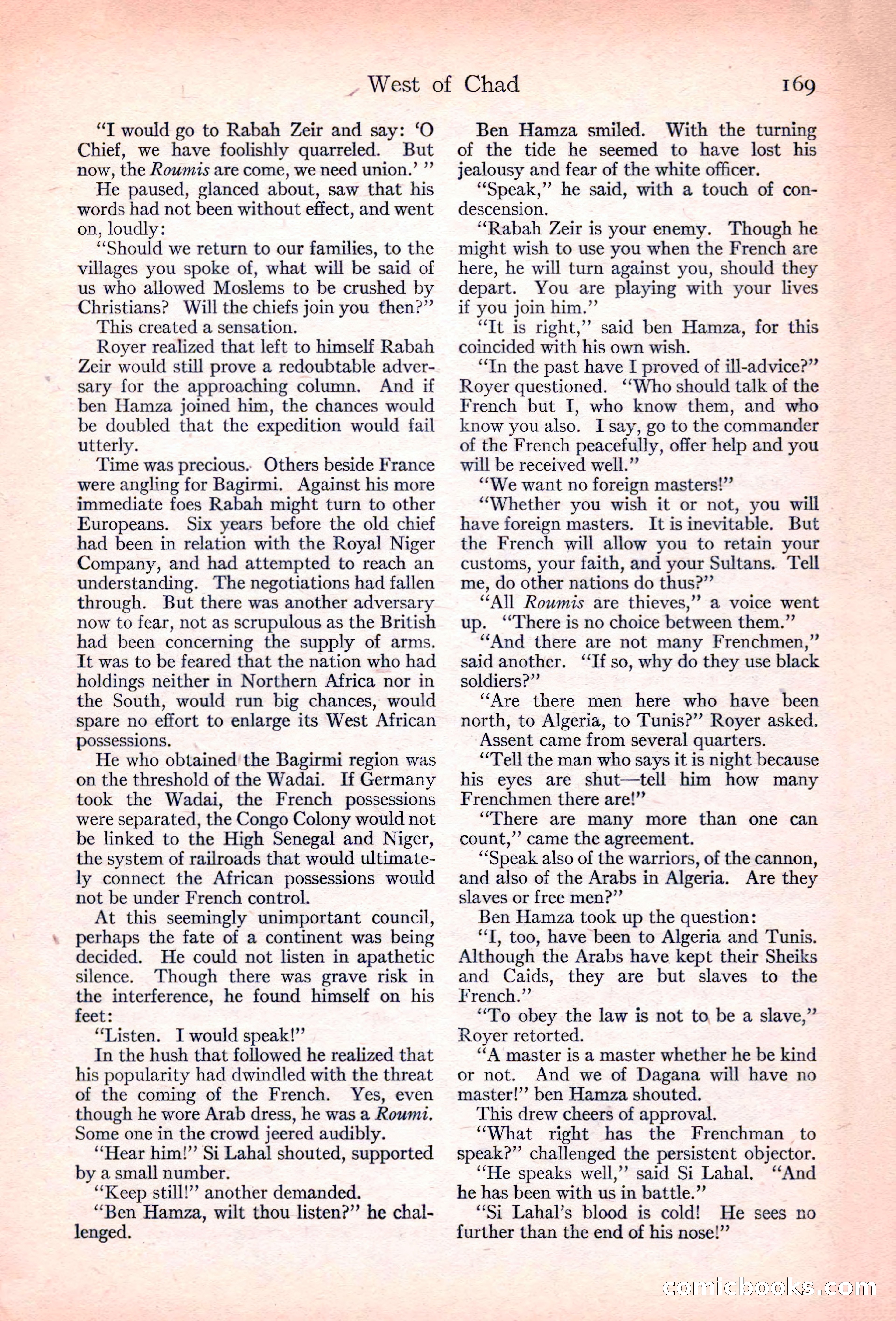 Adventure Magazine, November 10, 1923 — page 171 of 196