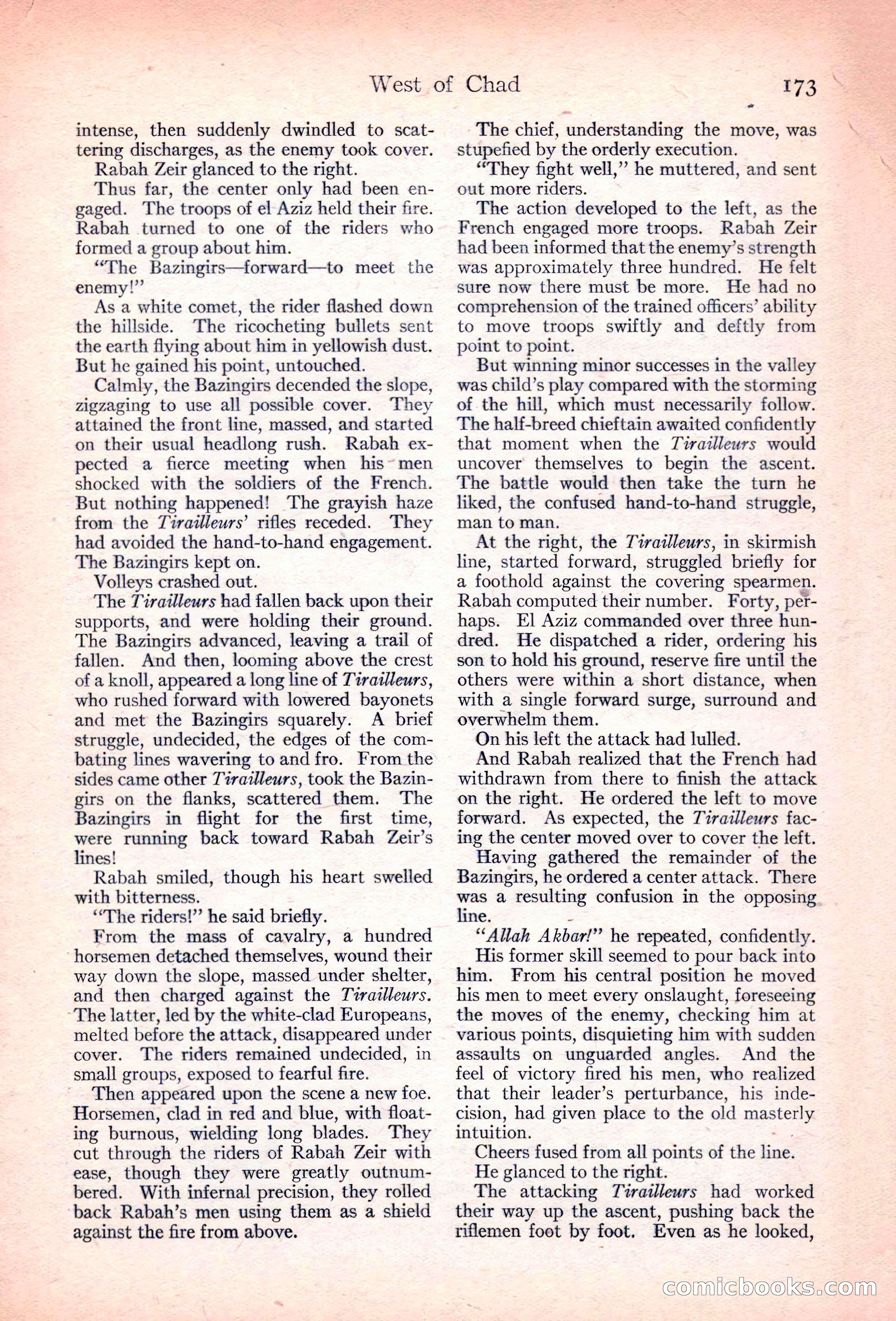 Adventure Magazine, November 10, 1923 — page 175 of 196