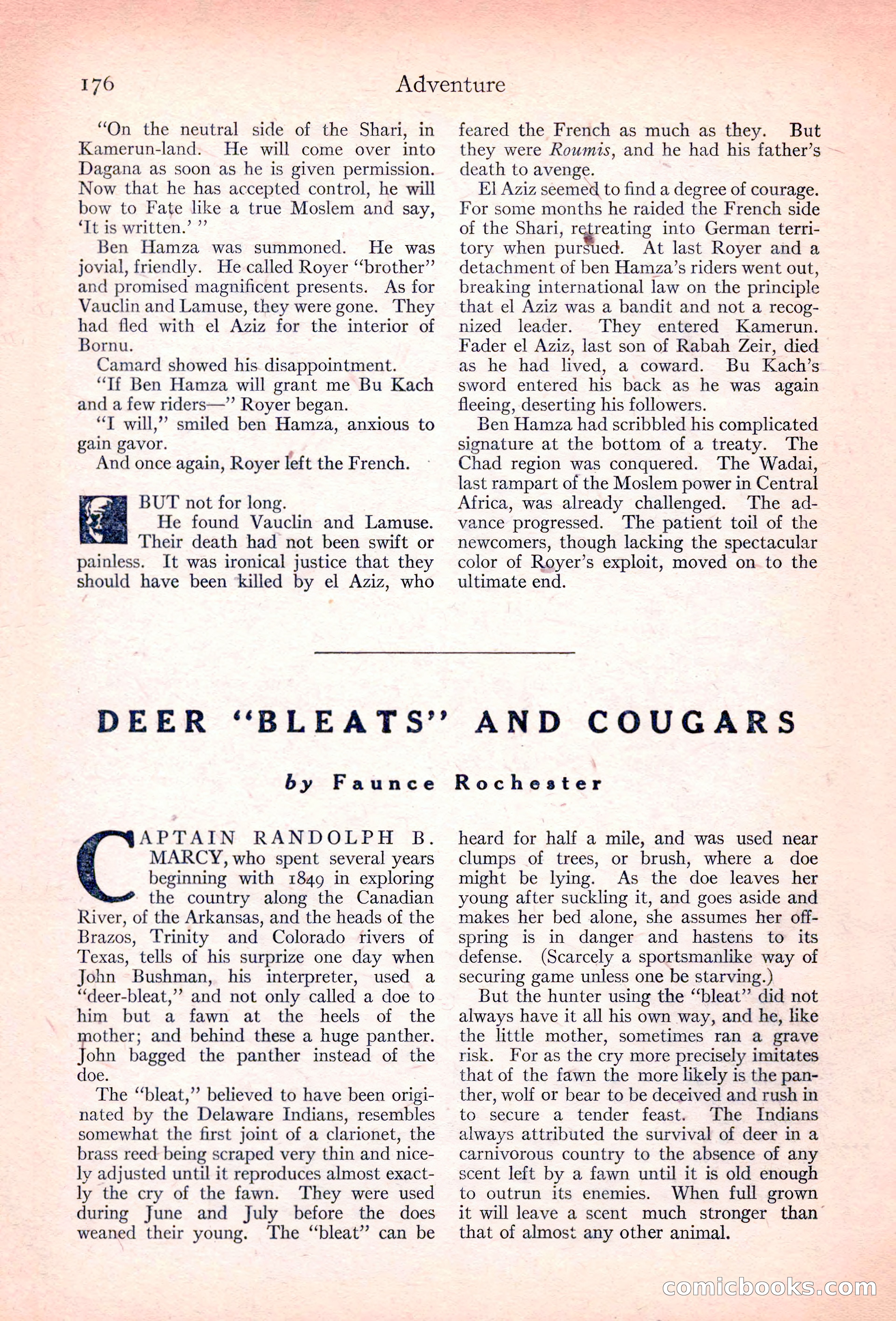 Adventure Magazine, November 10, 1923 — page 178 of 196
