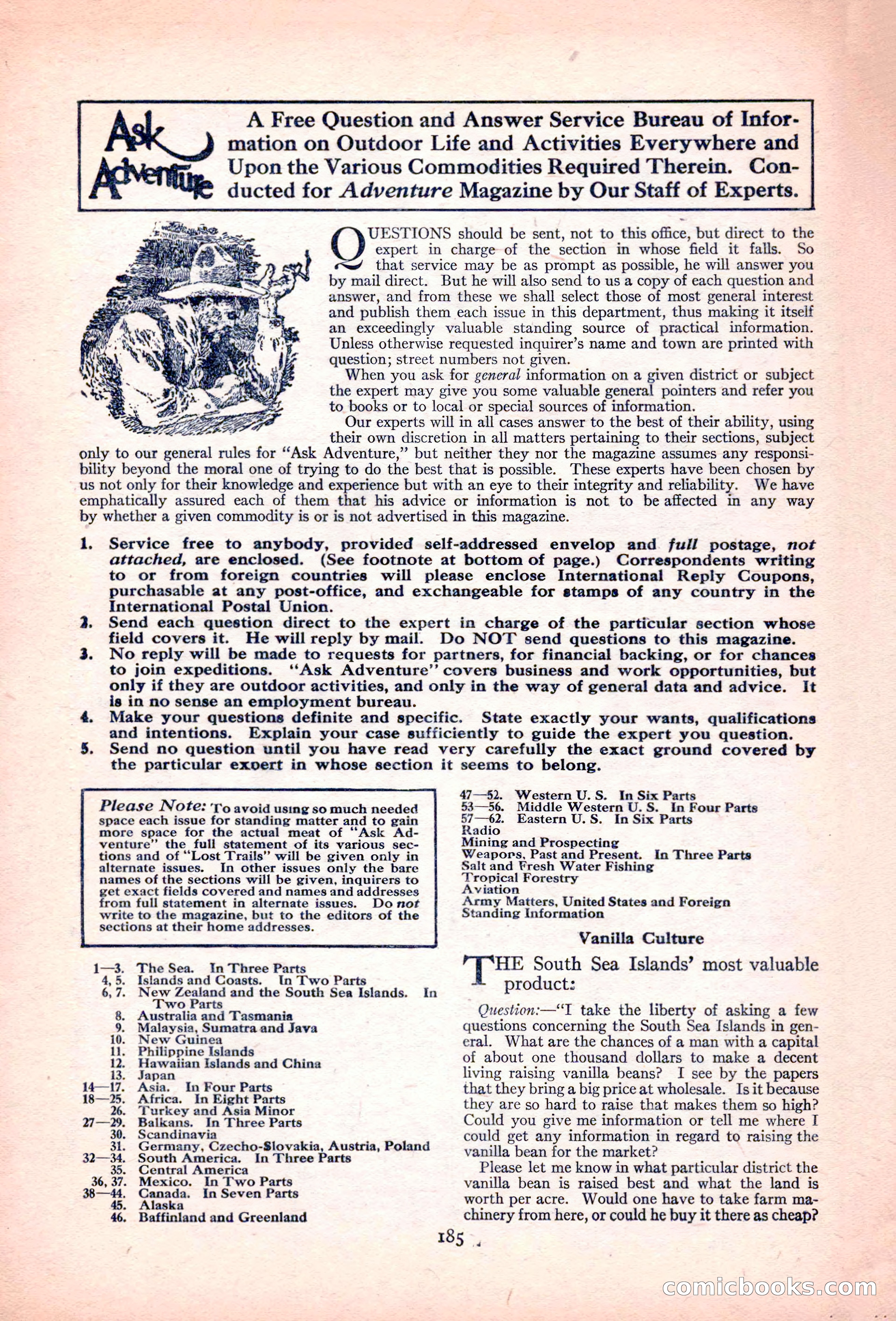 Adventure Magazine, November 10, 1923 — page 187 of 196