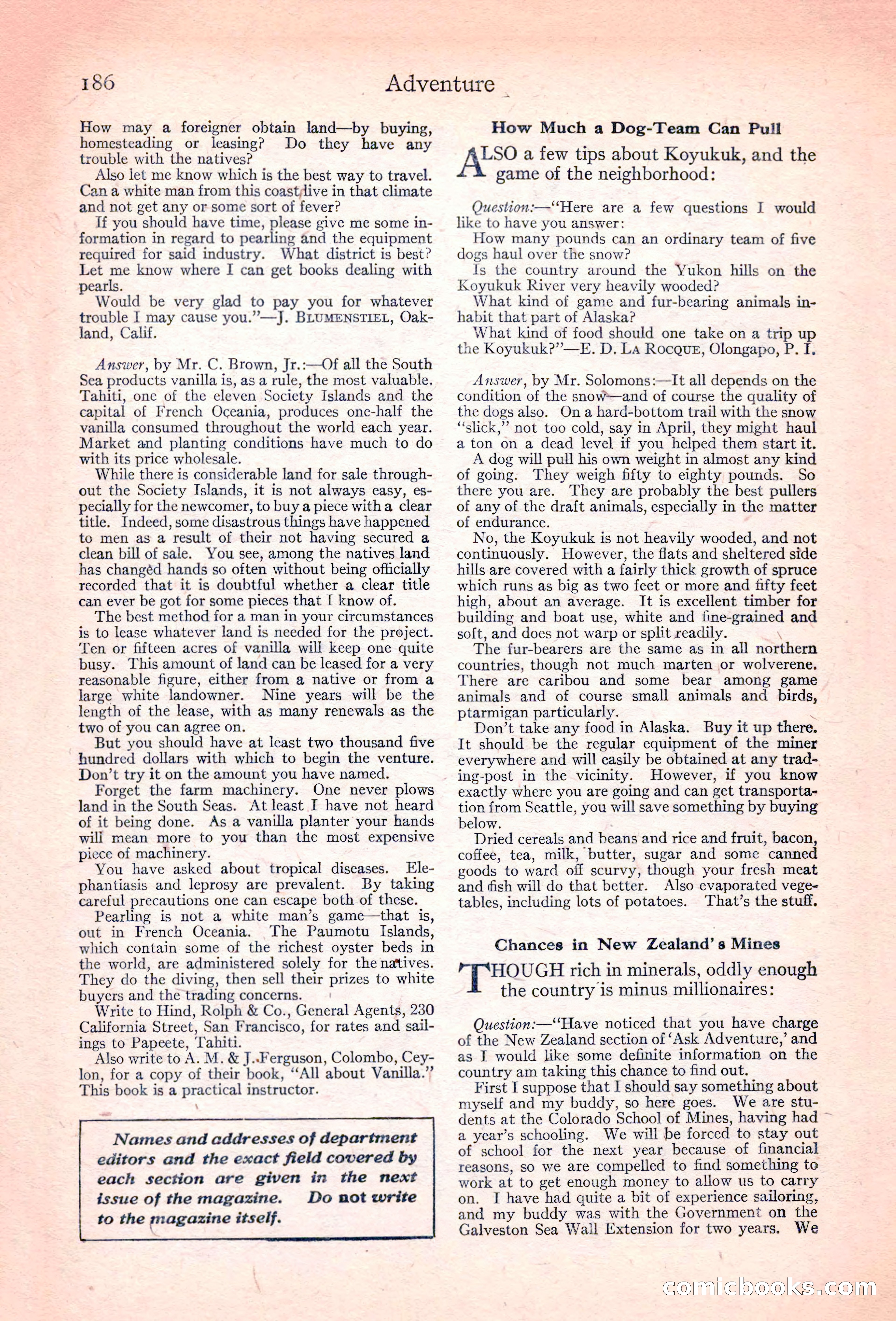 Adventure Magazine, November 10, 1923 — page 188 of 196