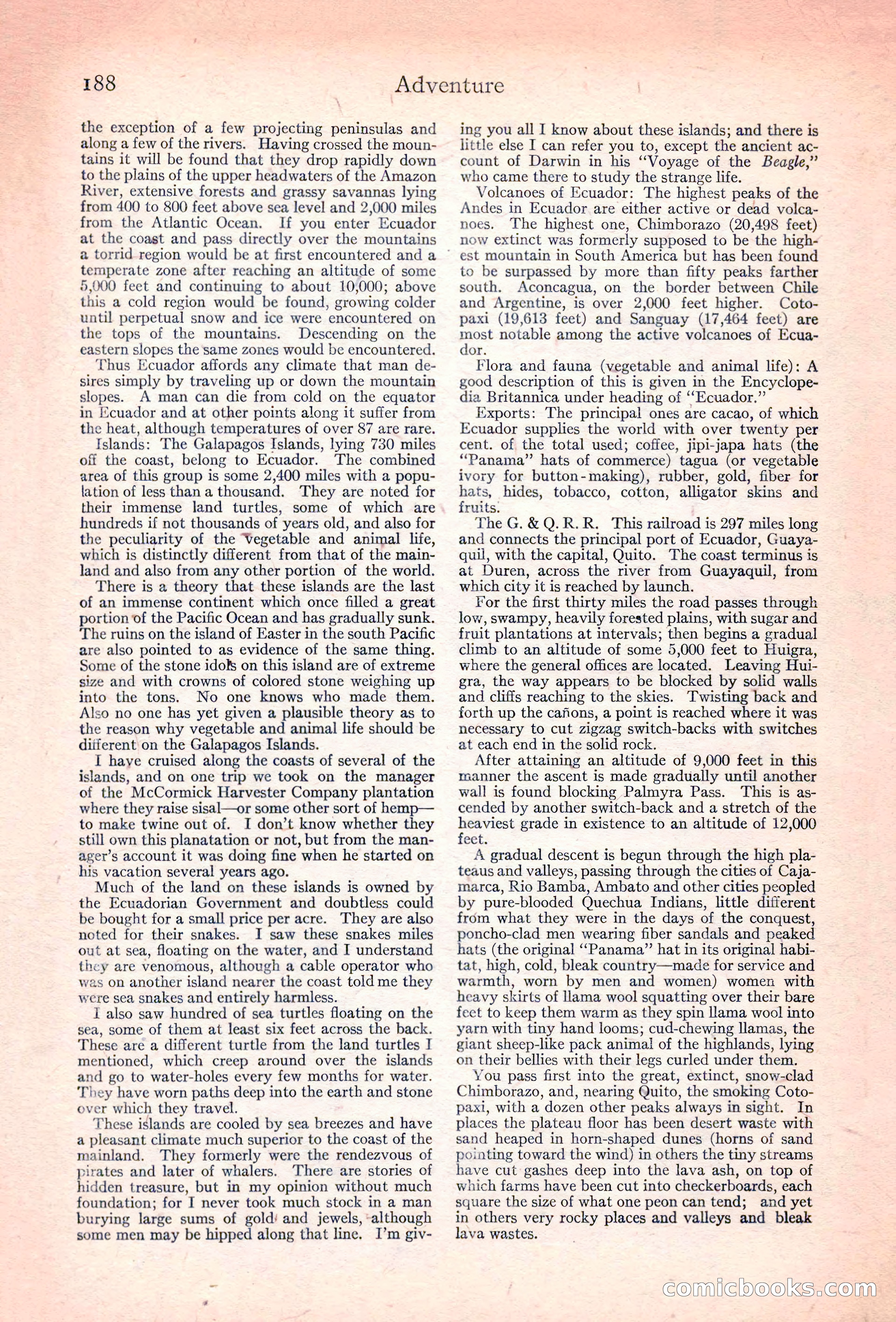 Adventure Magazine, November 10, 1923 — page 190 of 196