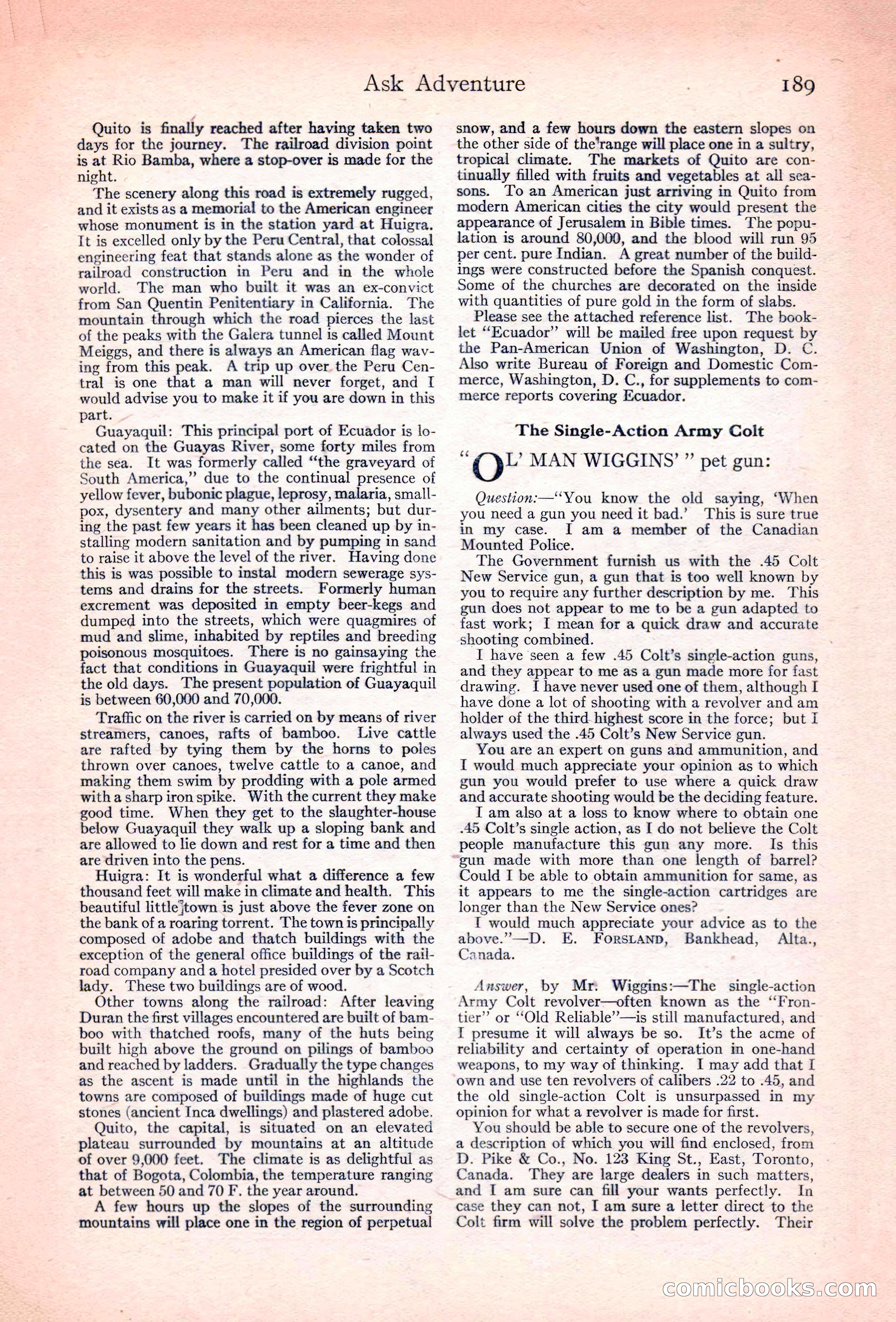 Adventure Magazine, November 10, 1923 — page 191 of 196