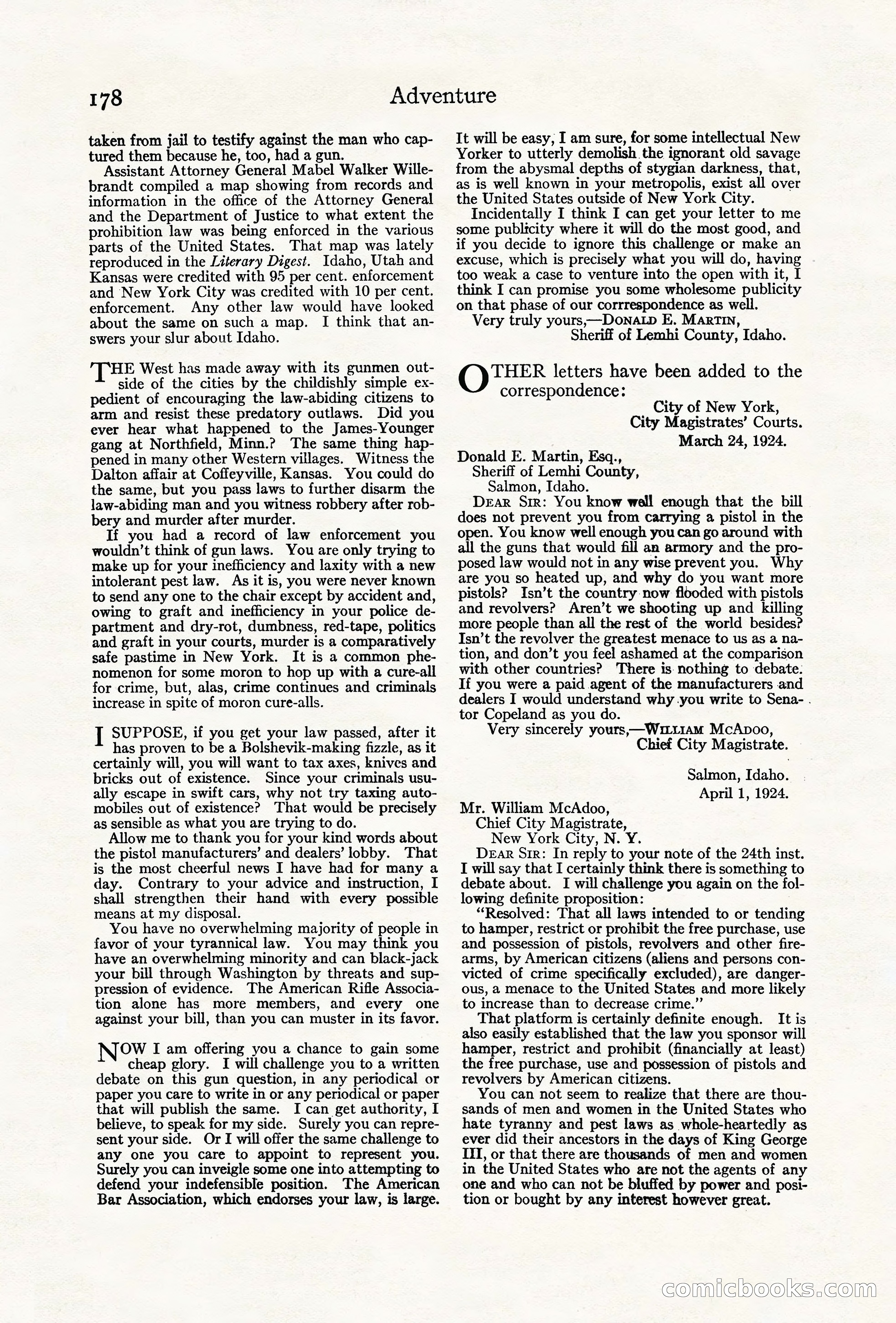 Adventure Magazine Cover — page 188 of 204