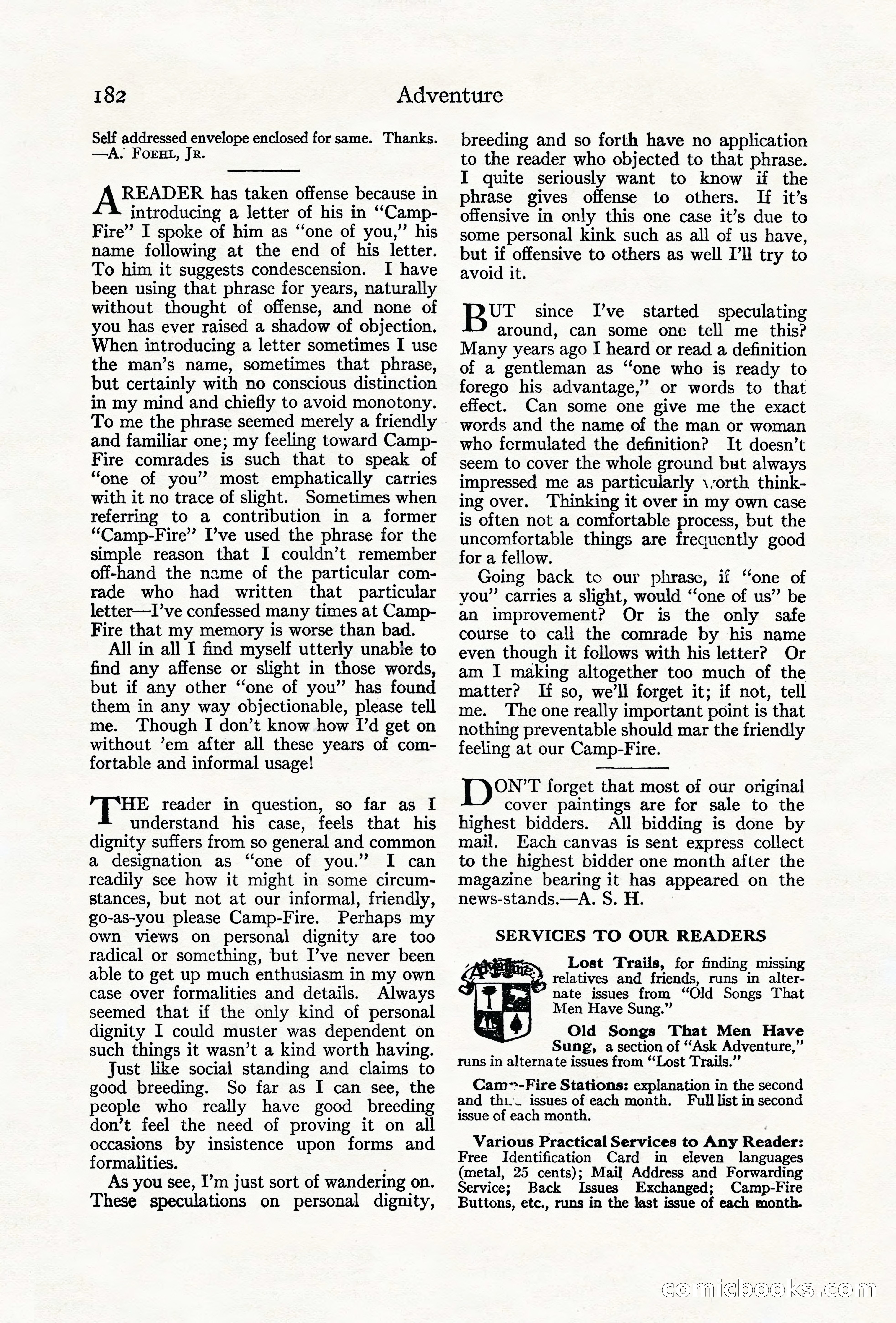 Adventure Magazine Cover — page 192 of 204