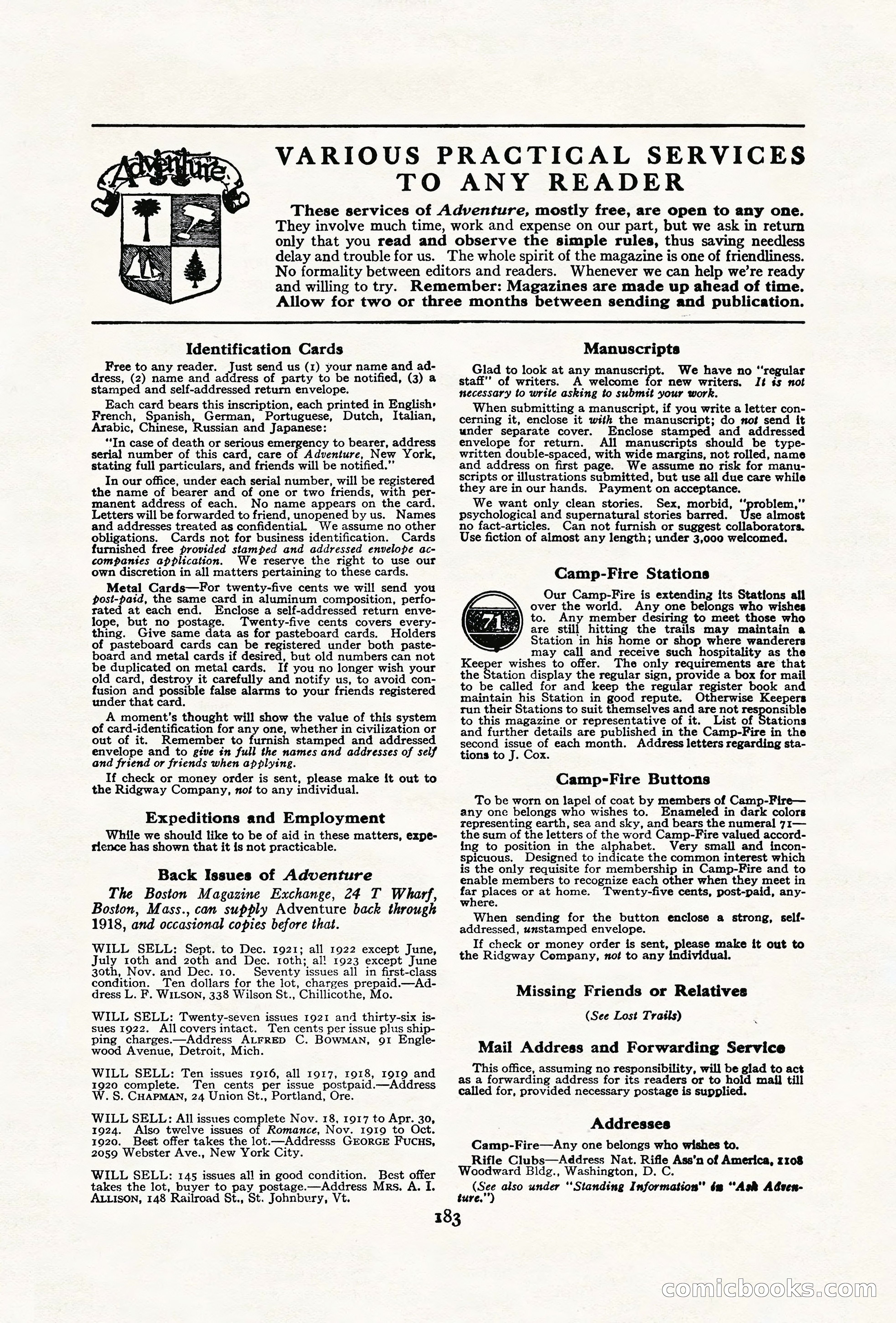 Adventure Magazine Cover — page 193 of 204