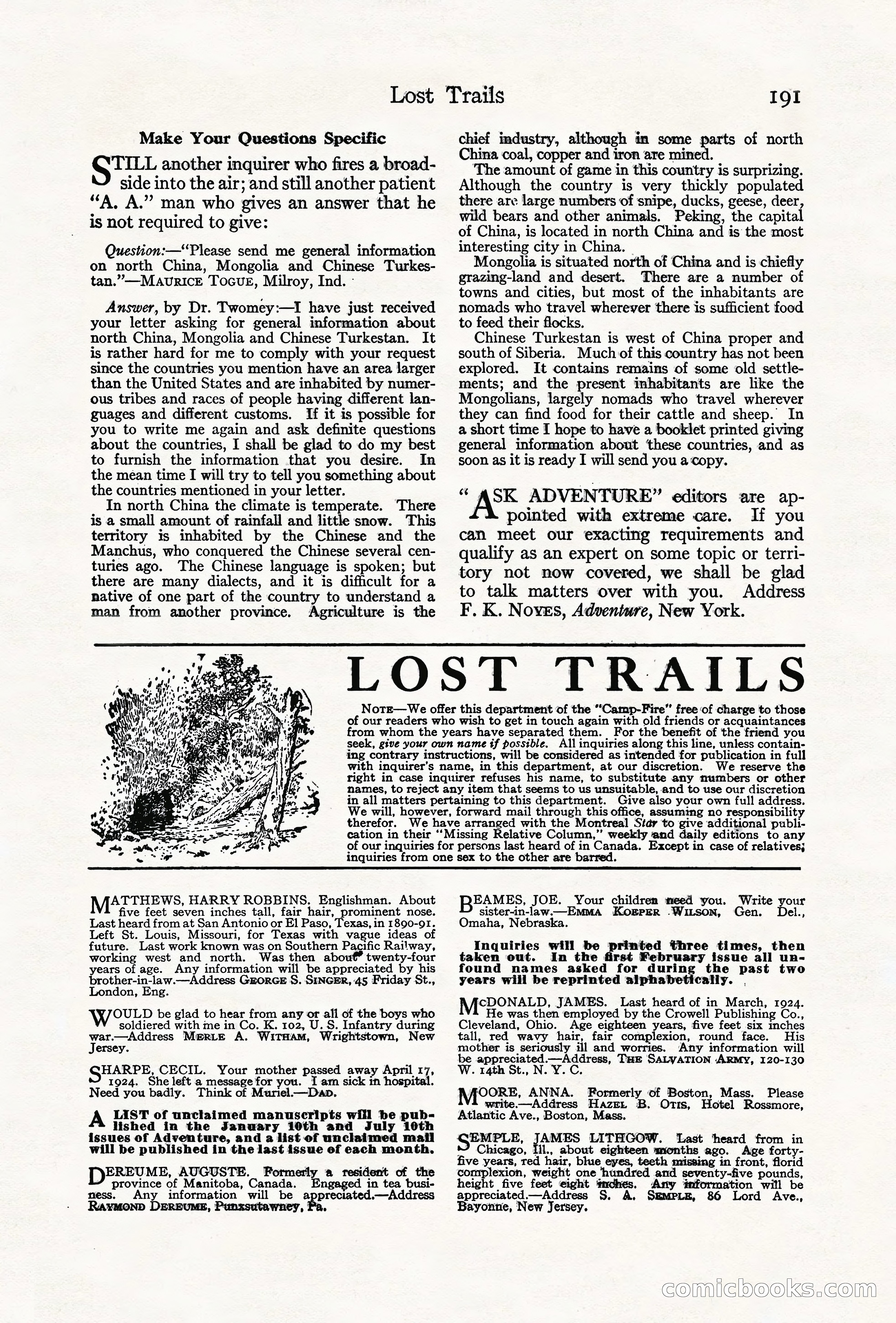 Adventure Magazine Cover — page 201 of 204