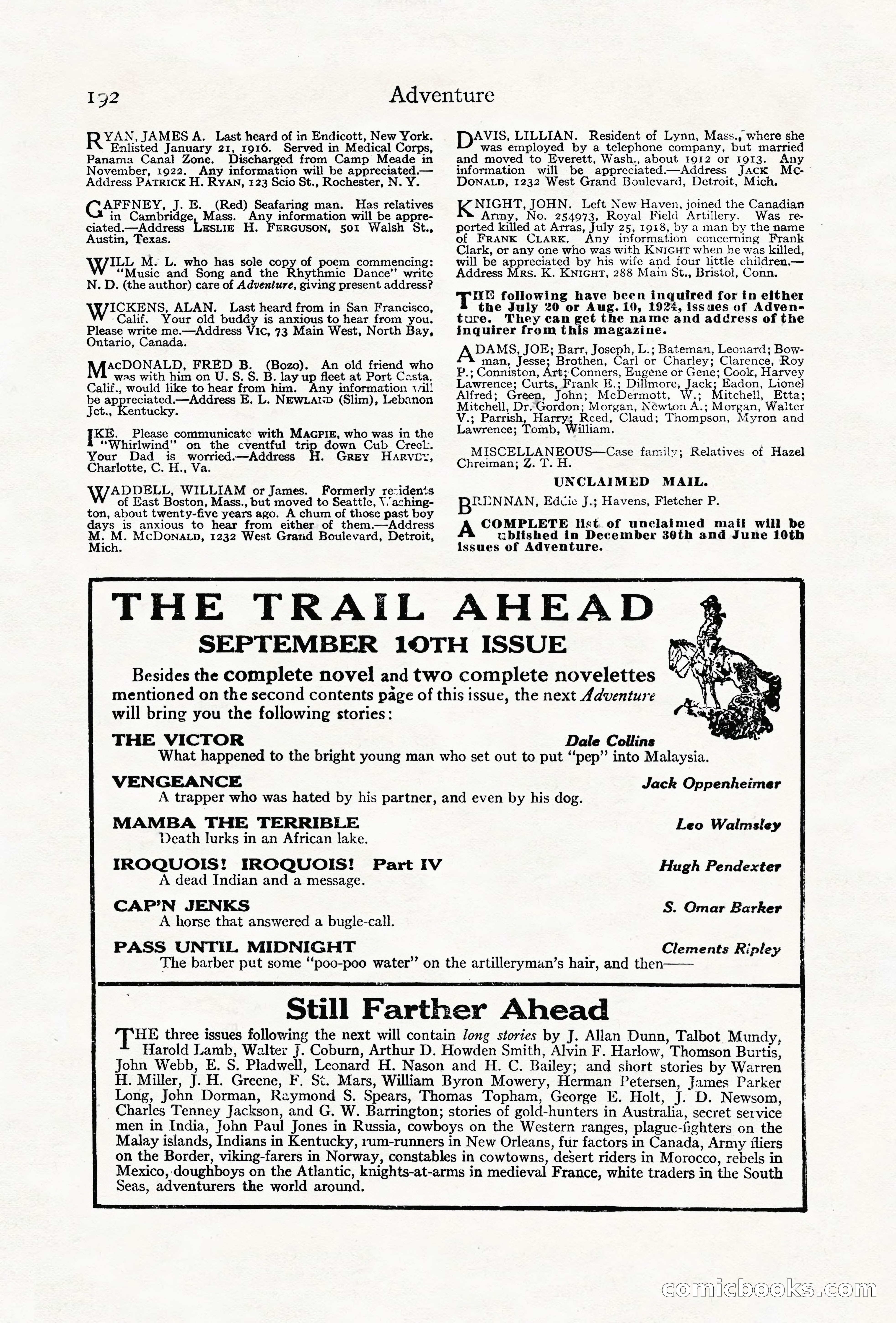 Adventure Magazine Cover — page 202 of 204