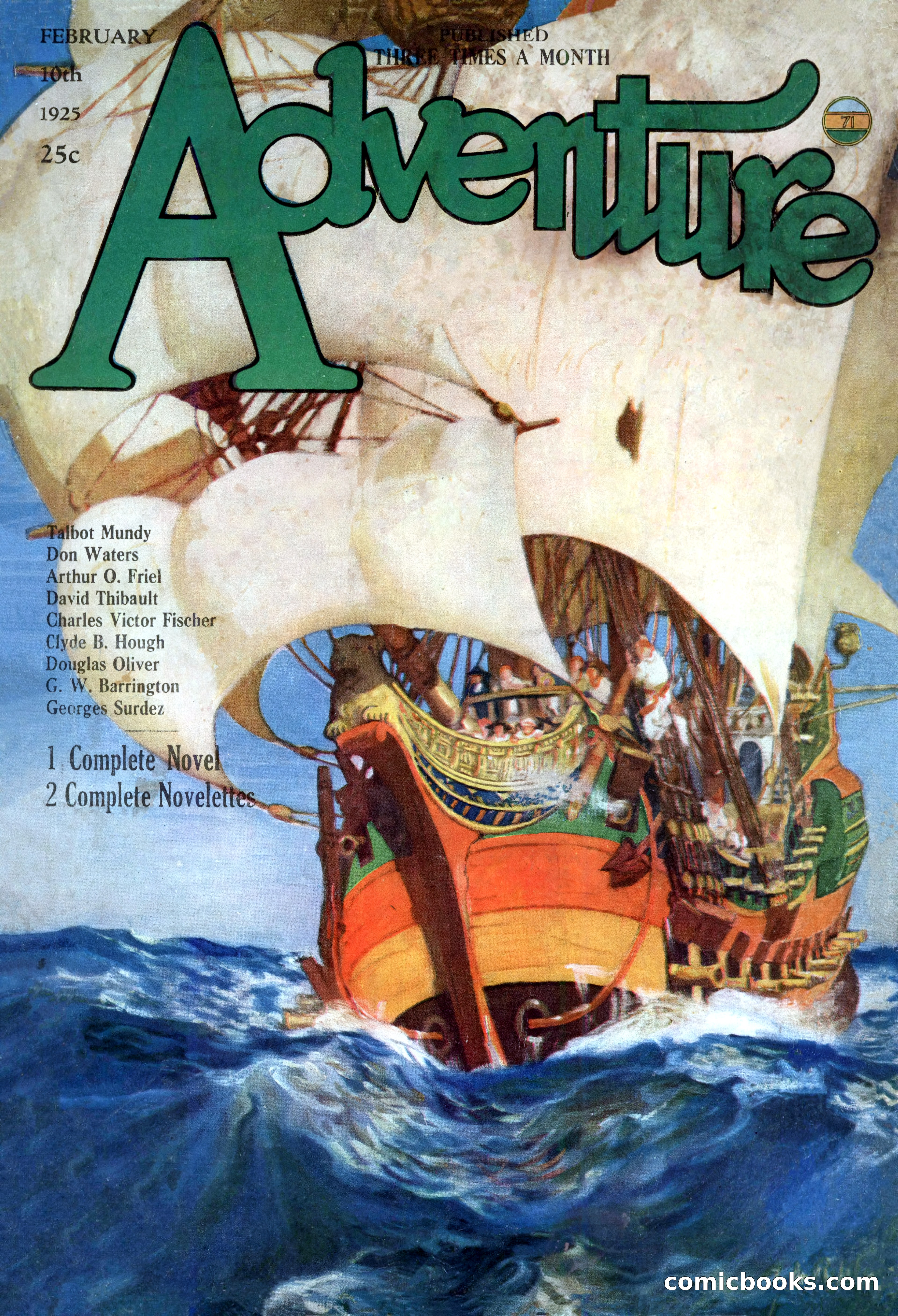 Adventure Magazine, February 10, 1925 — page 1 of 196