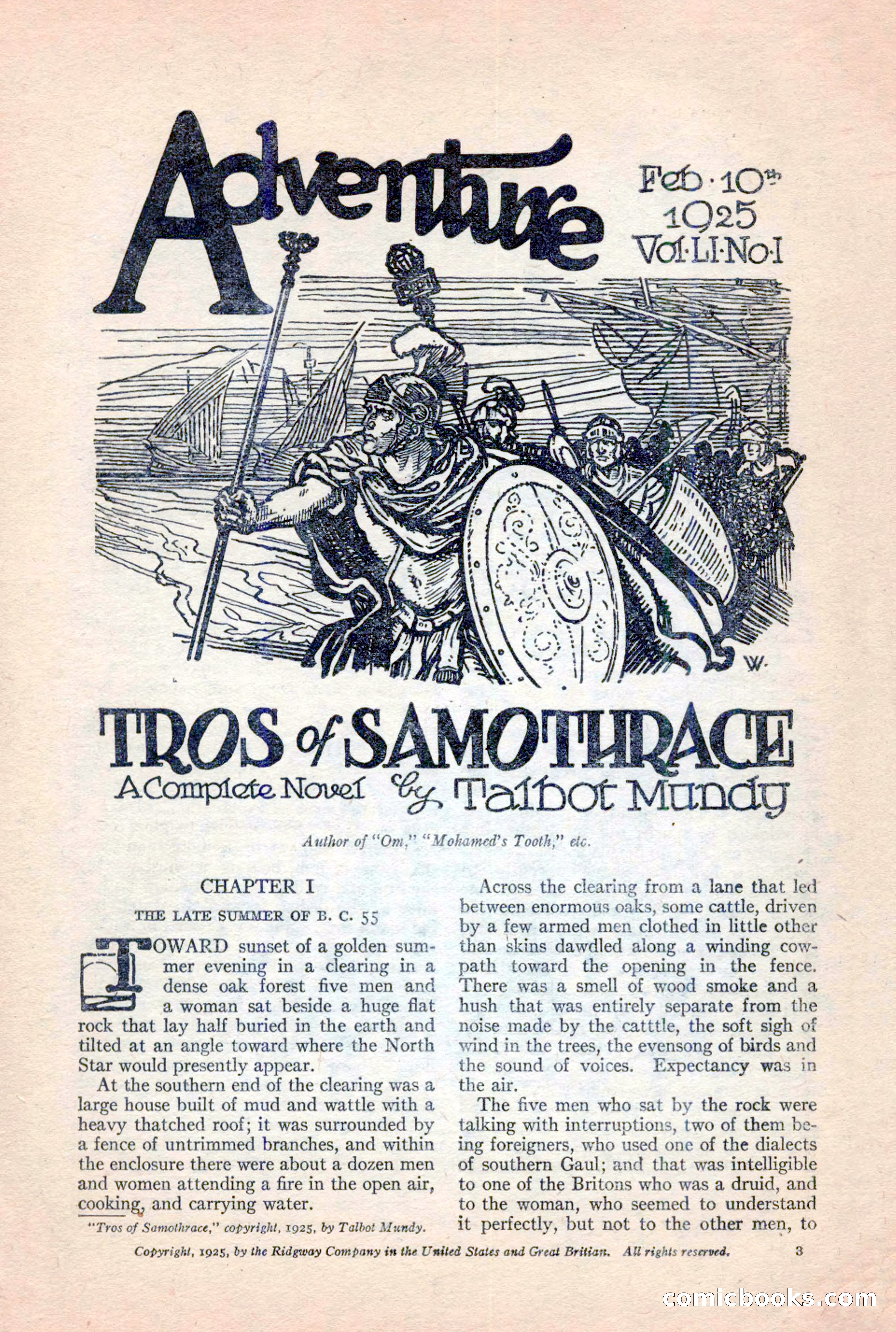Adventure Magazine, February 10, 1925 — page 5 of 196