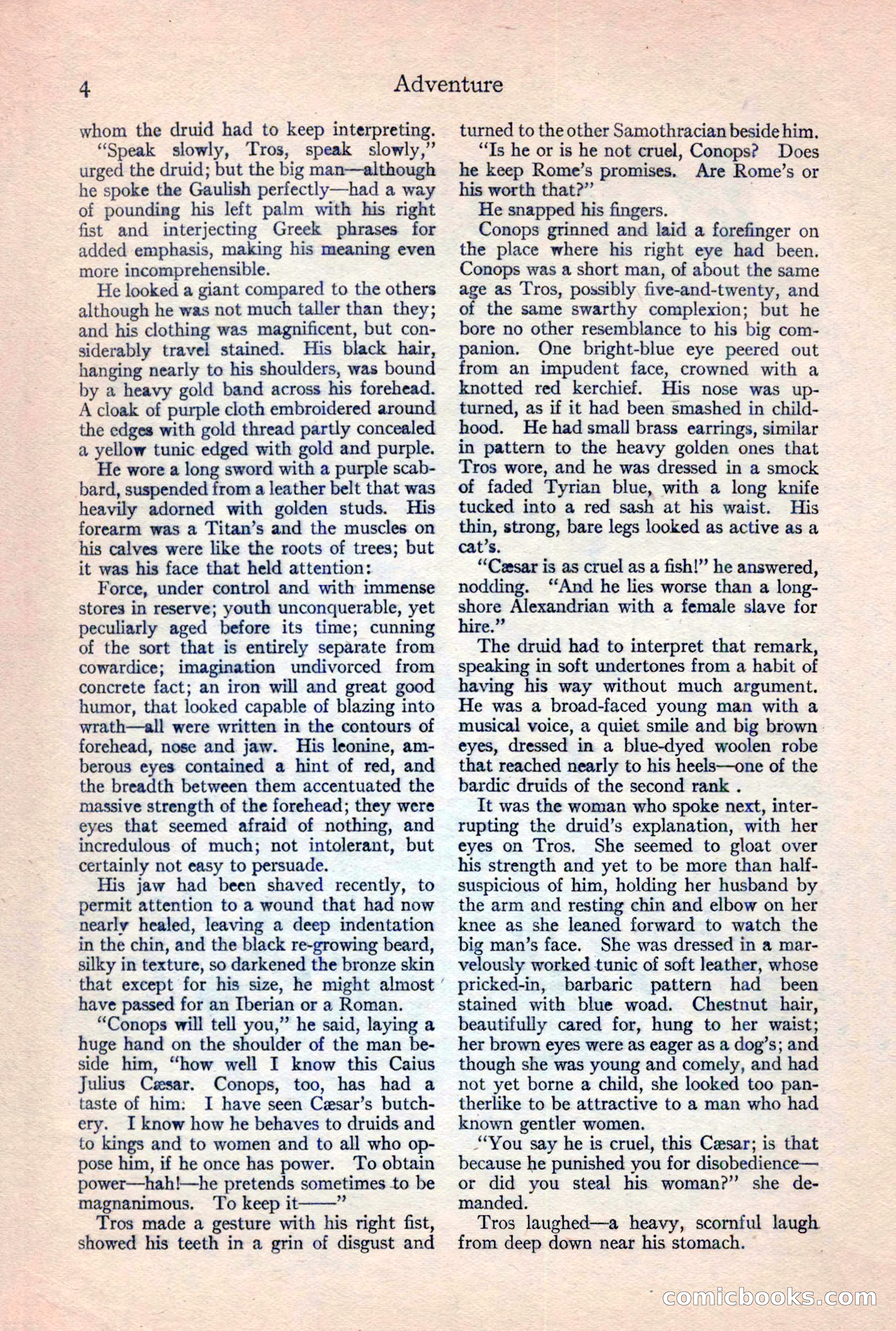 Adventure Magazine, February 10, 1925 — page 6 of 196