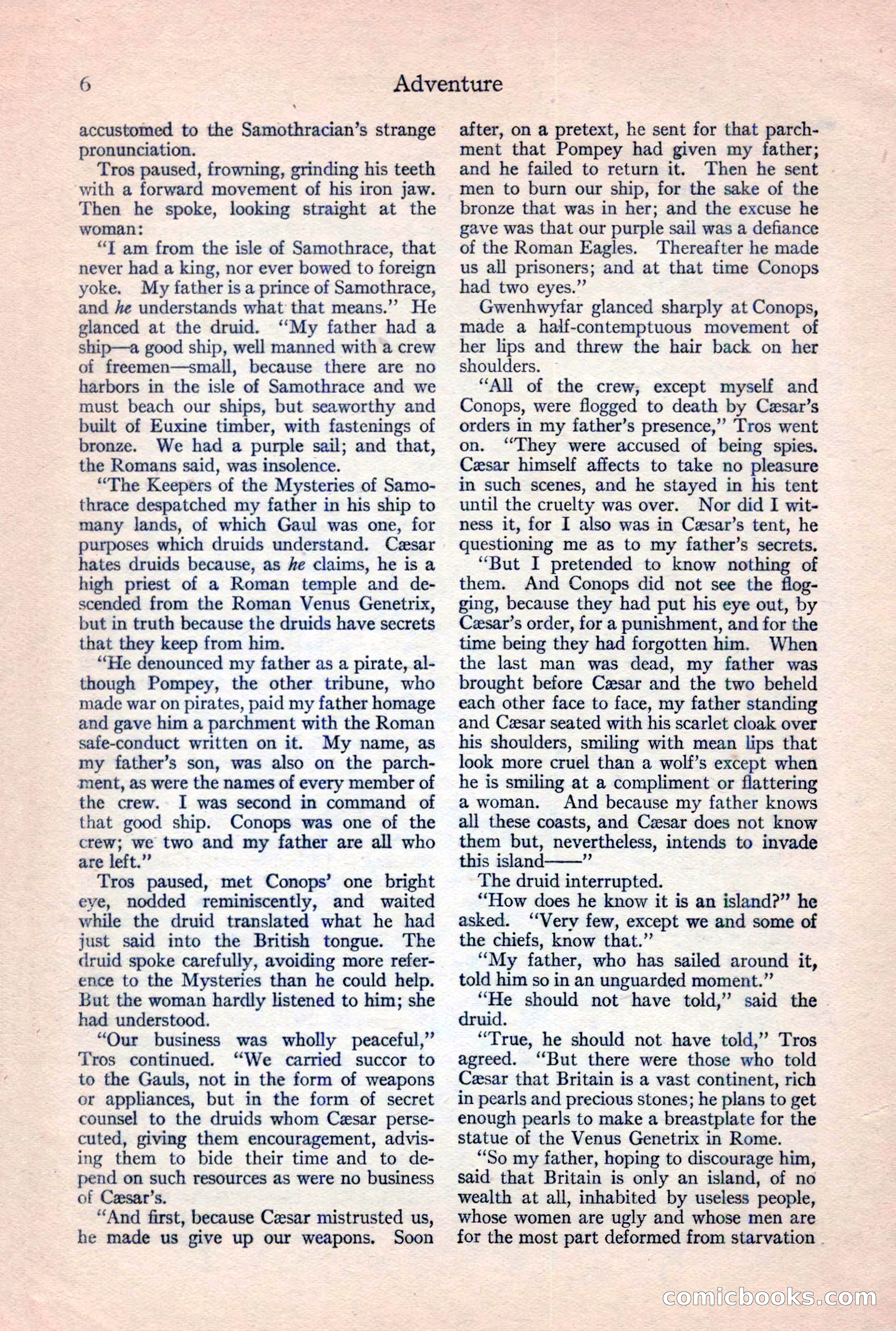 Adventure Magazine, February 10, 1925 — page 8 of 196