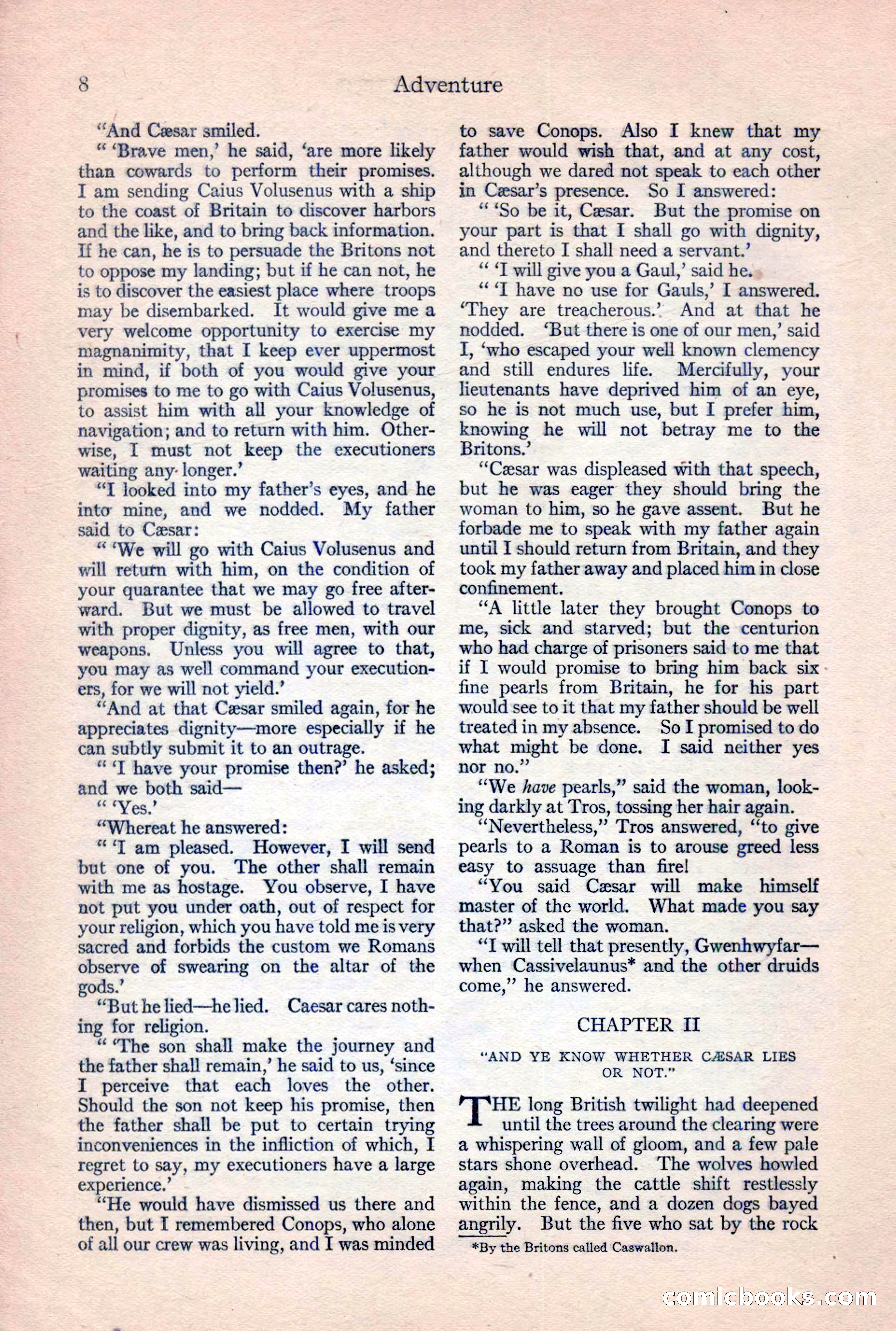 Adventure Magazine, February 10, 1925 — page 10 of 196